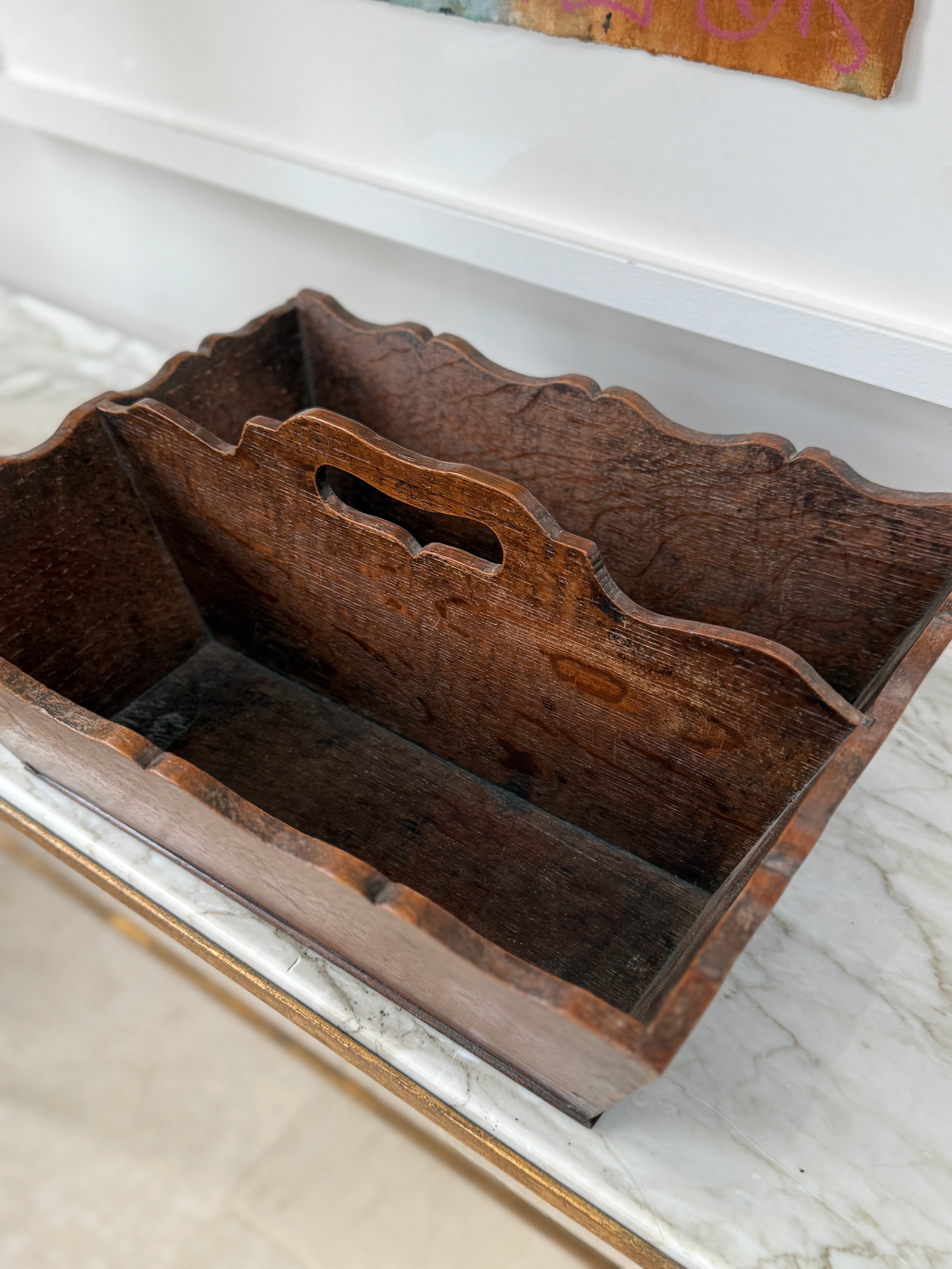 Georgian Oak Cutlery Box