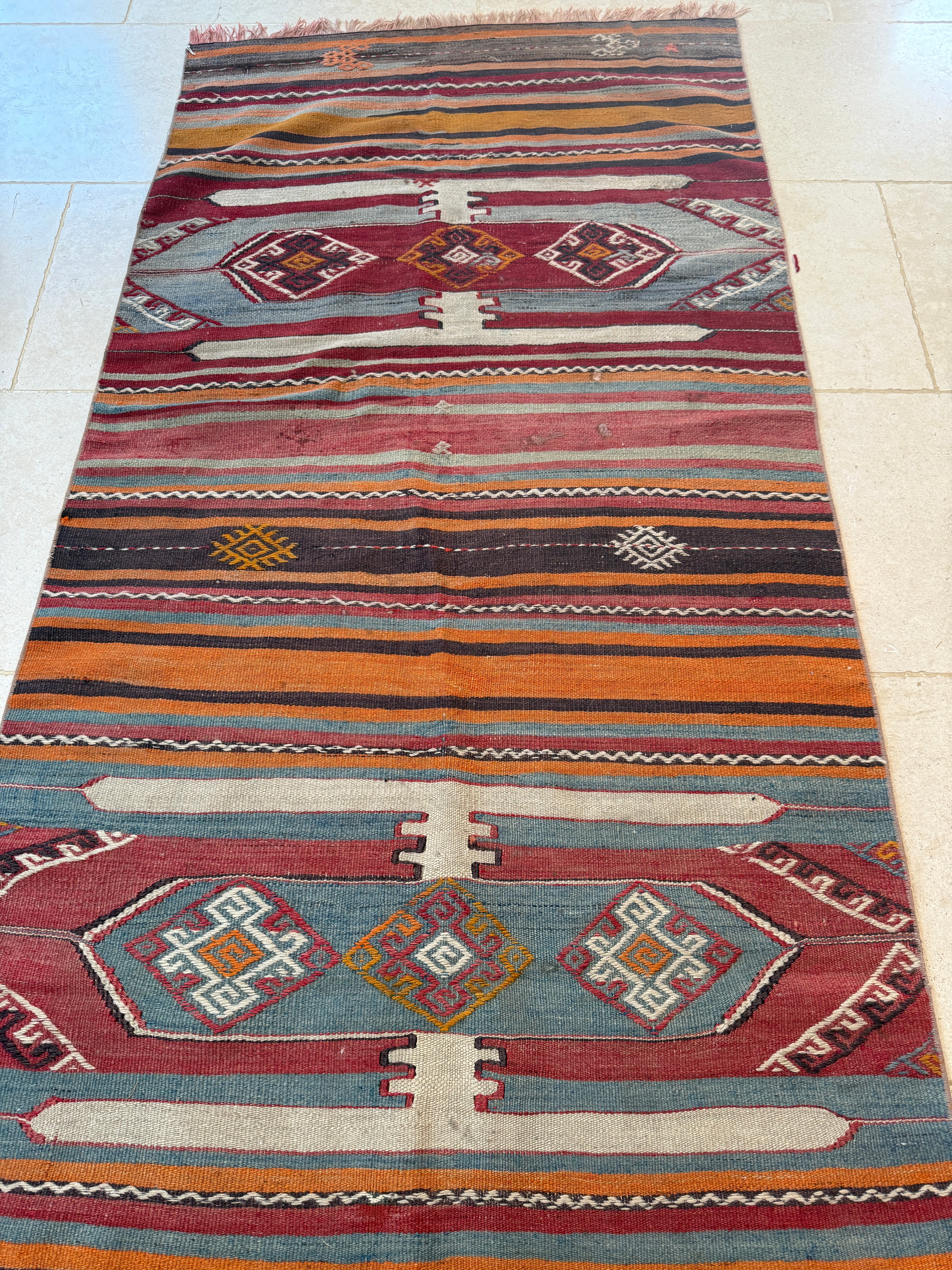 Large Vintage Turkish Runner