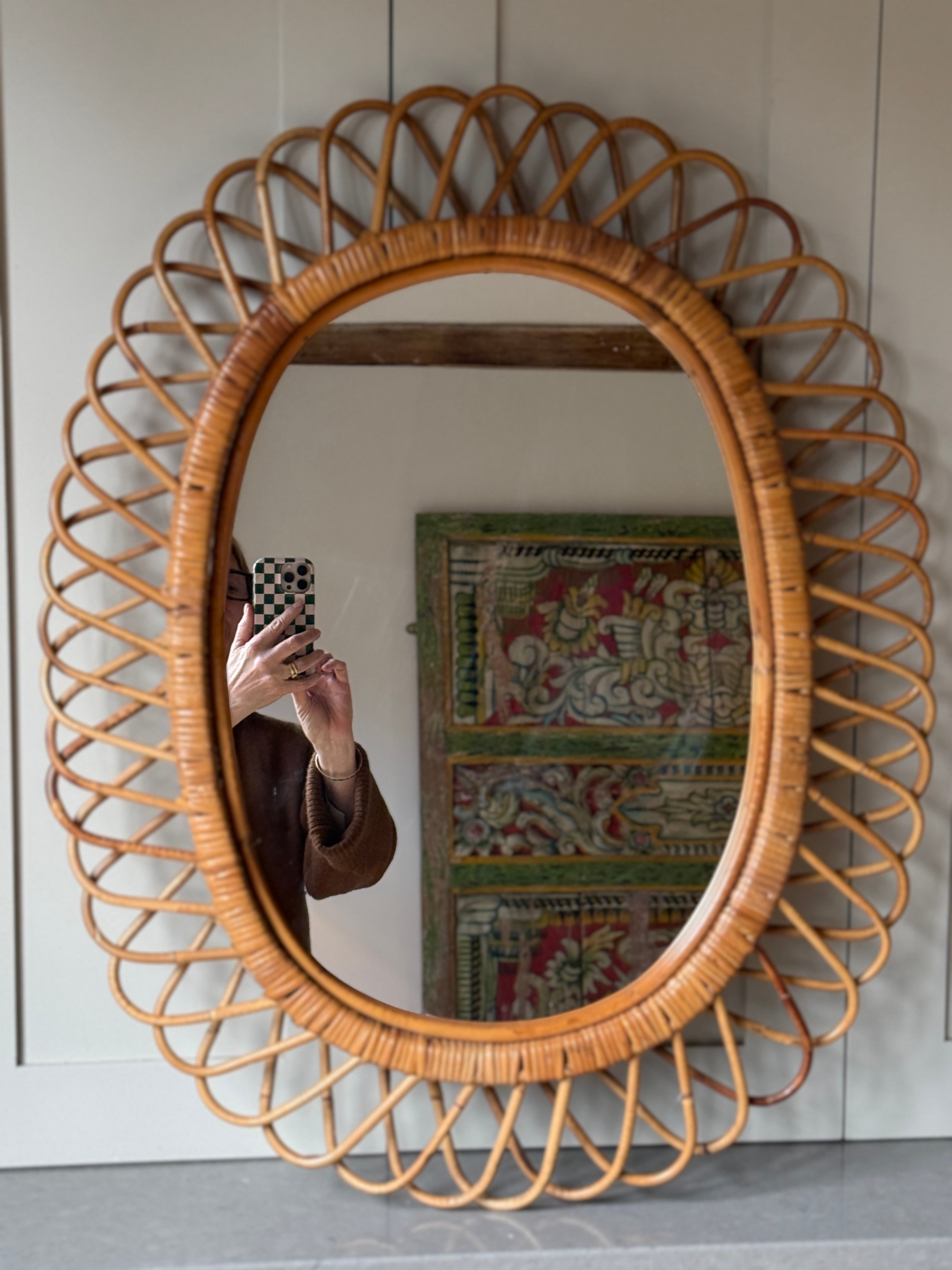 Oval Bonacina Mirror - Italian 1960s
