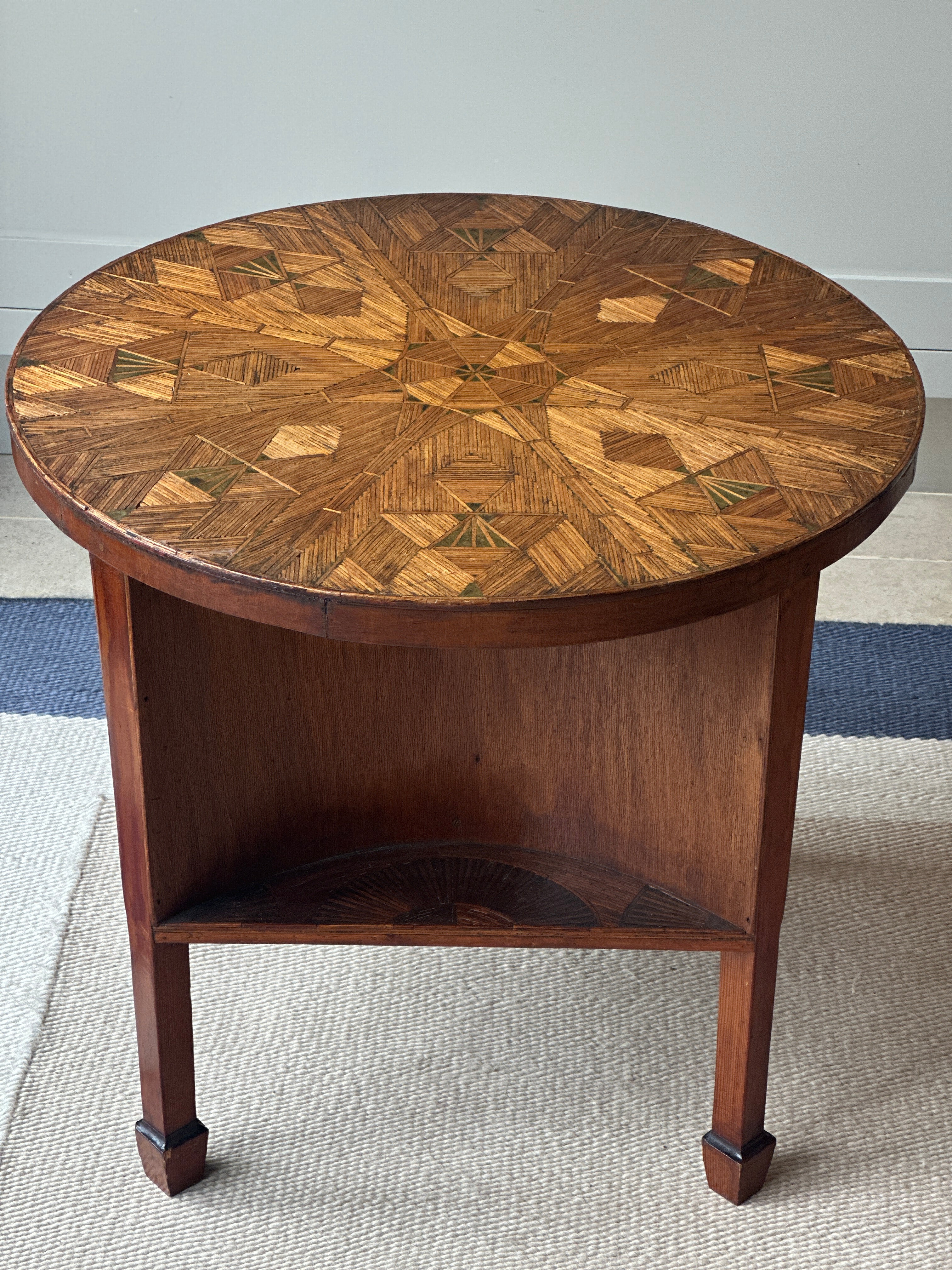 DF- Folk Art Table made out of matchsticks
