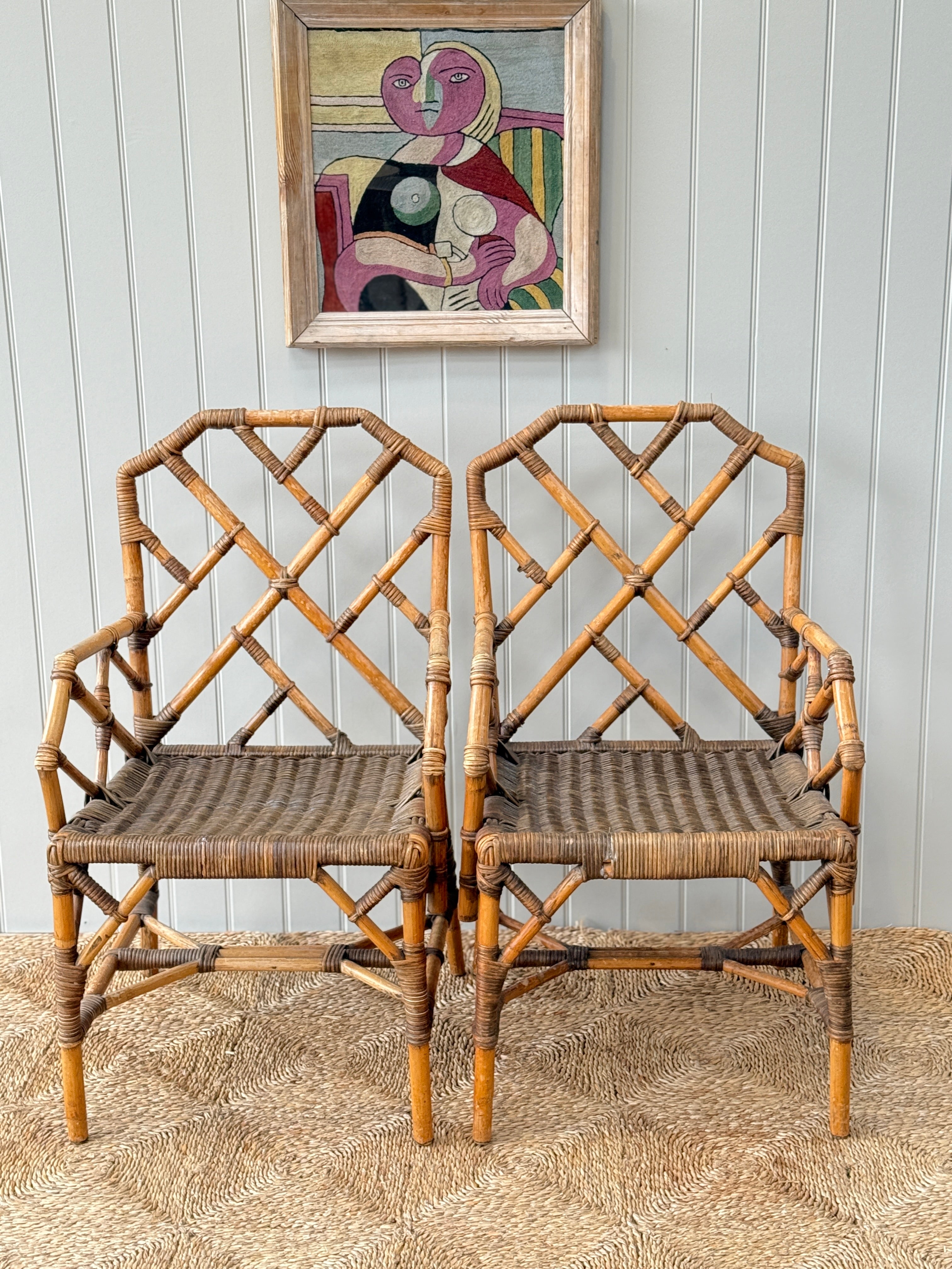 Pair of Chippendale Style Chairs
