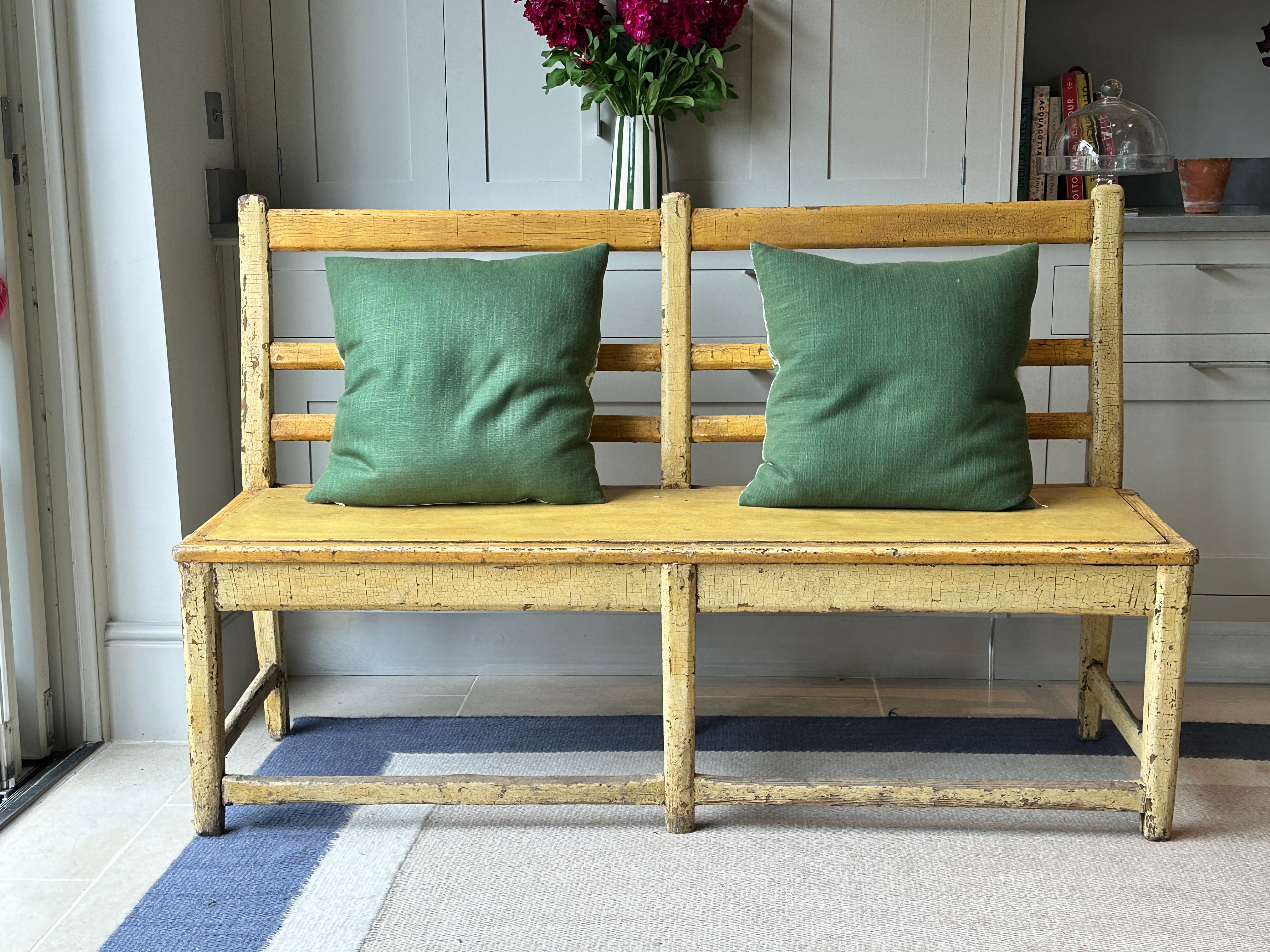 Painted Country House Bench