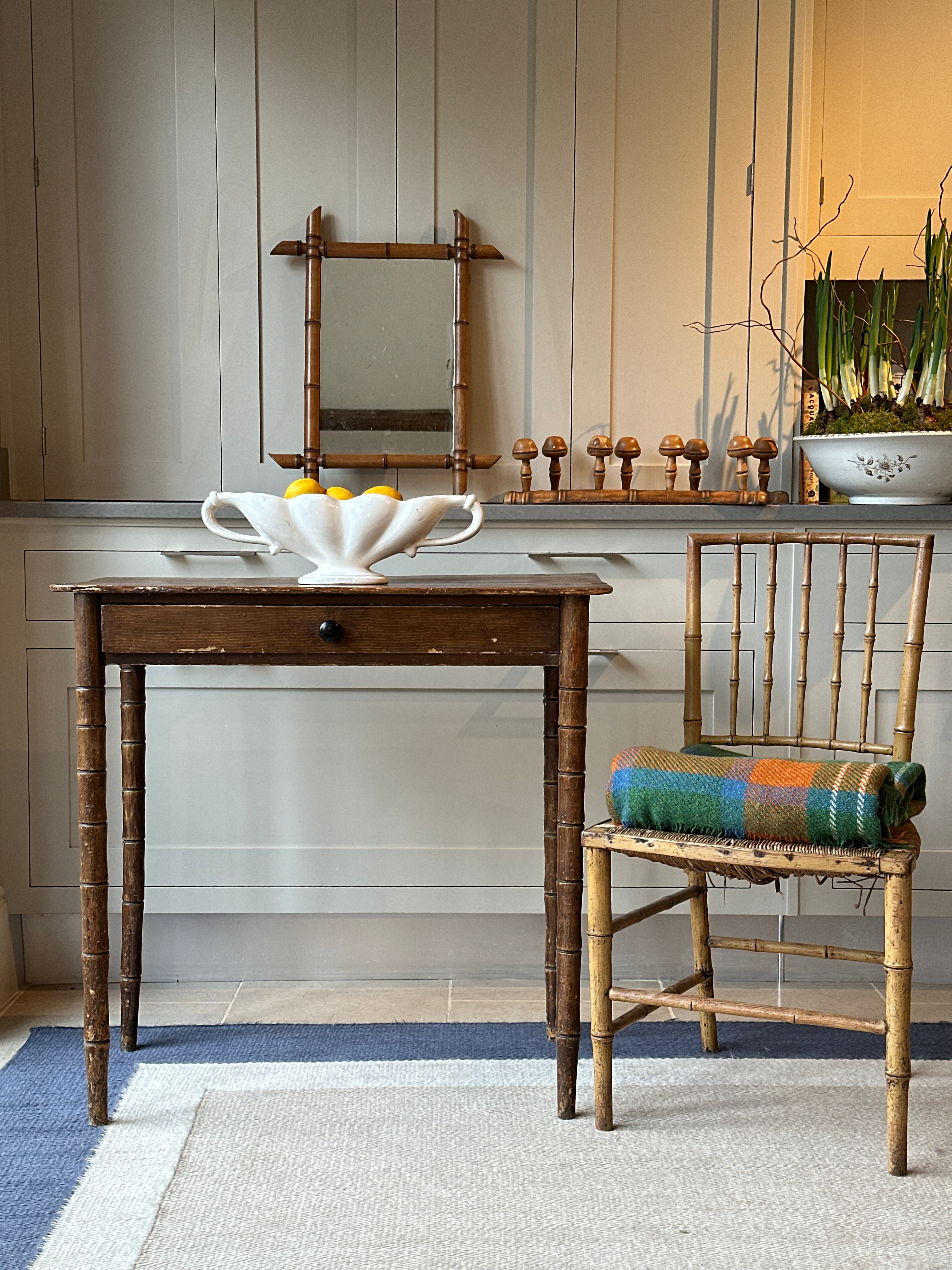 C19th Scumbled Pine Side Table