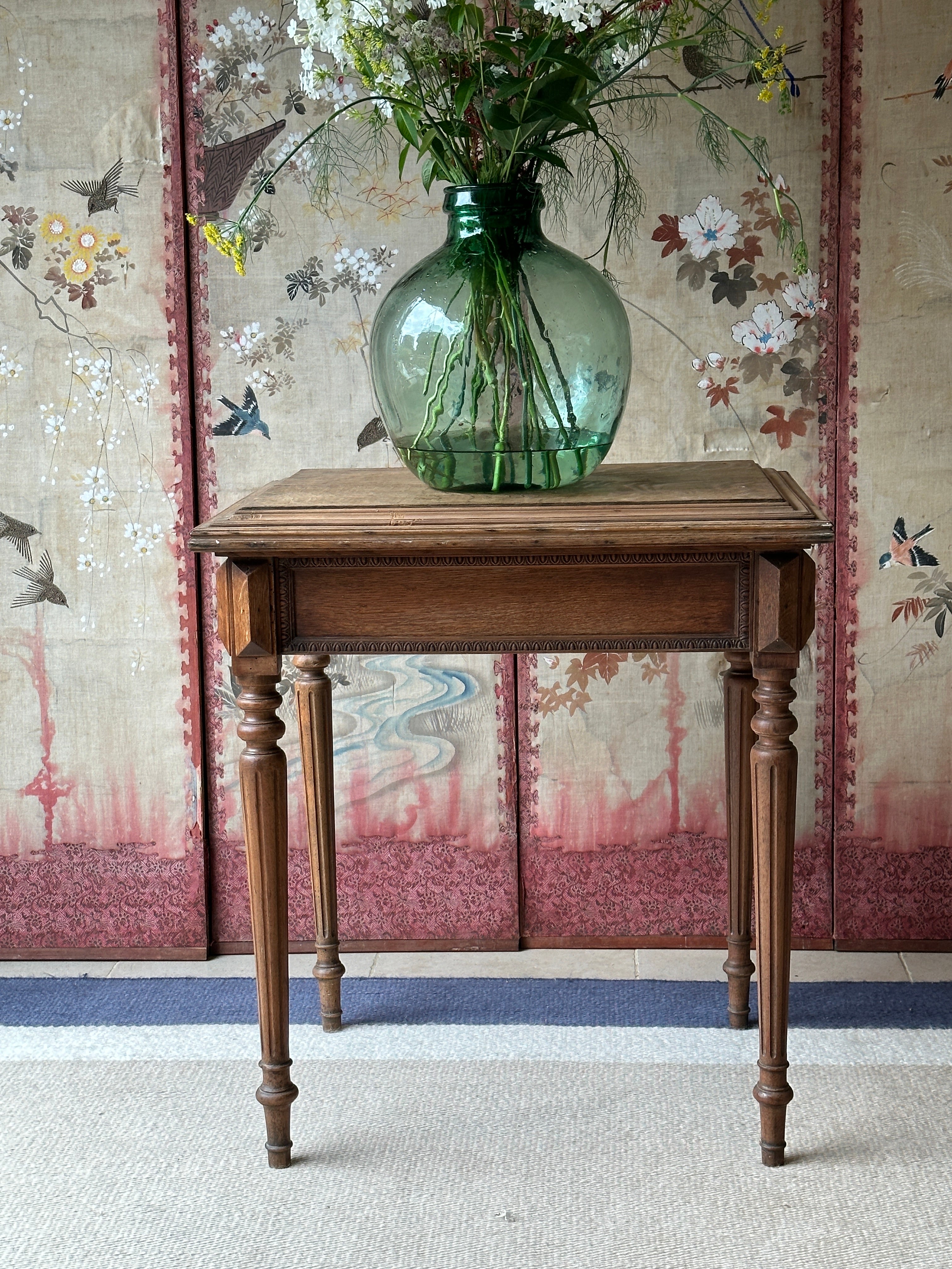Small French Oak Side Table