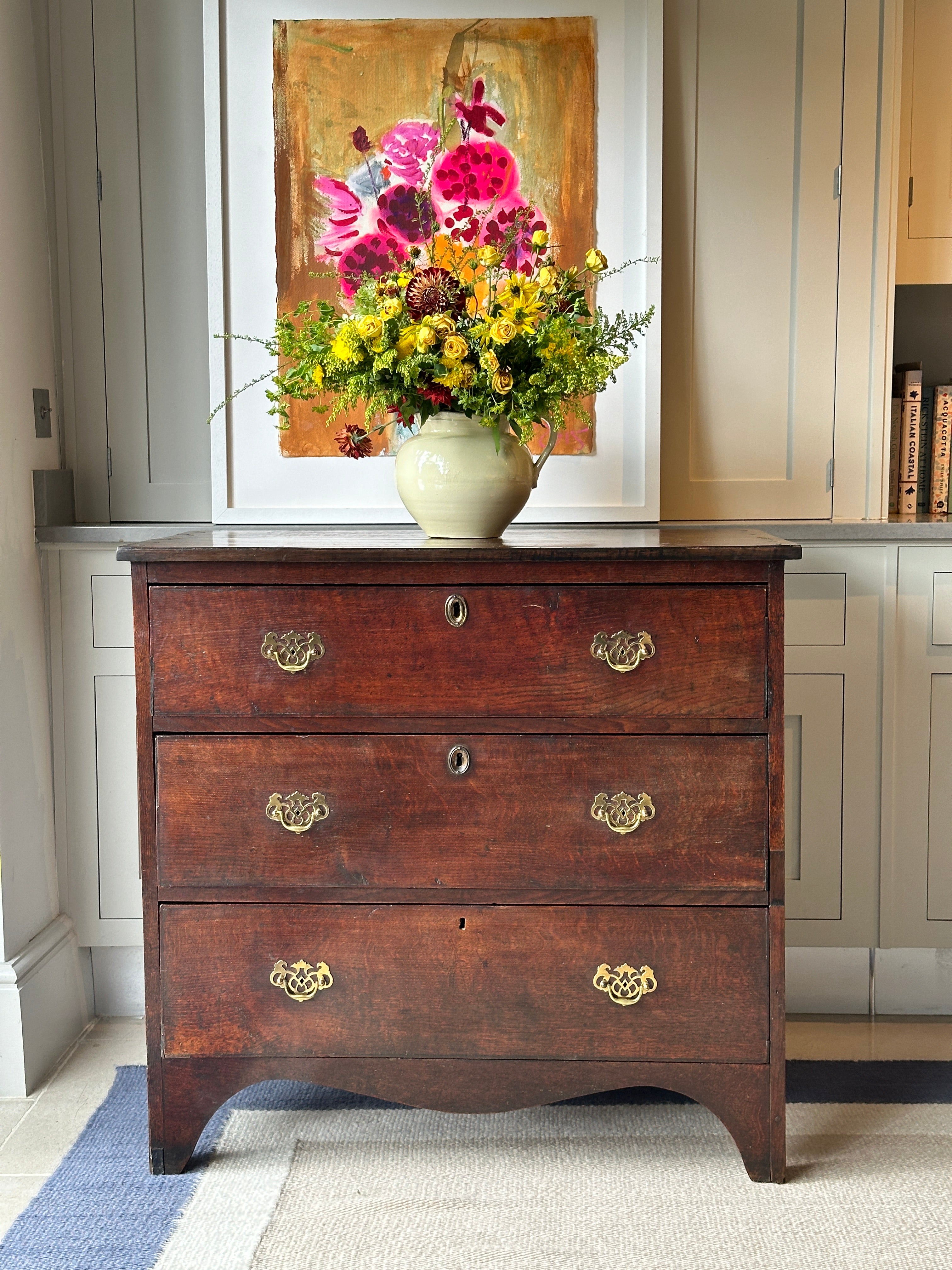 Small George III Oak Chest of Drawers