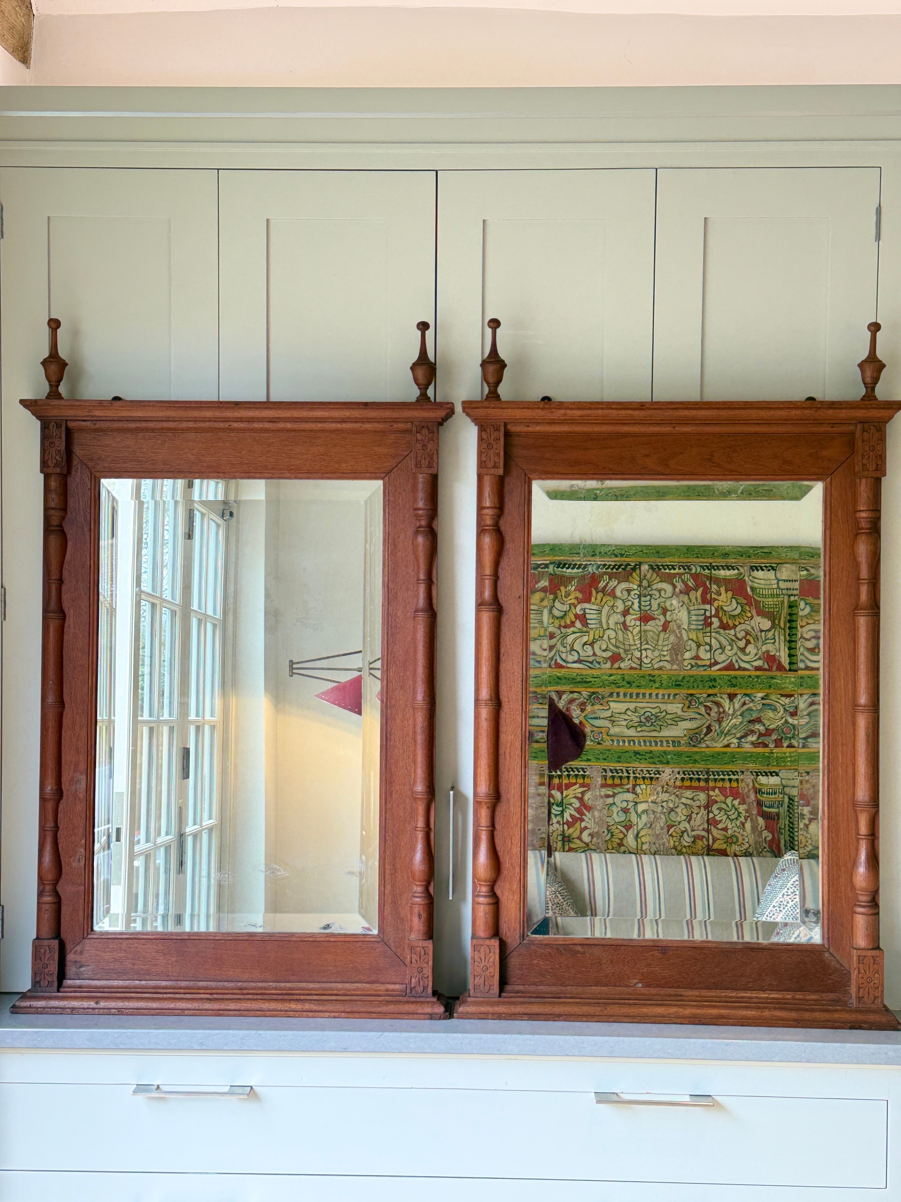 Pair of French Antique Mirrors