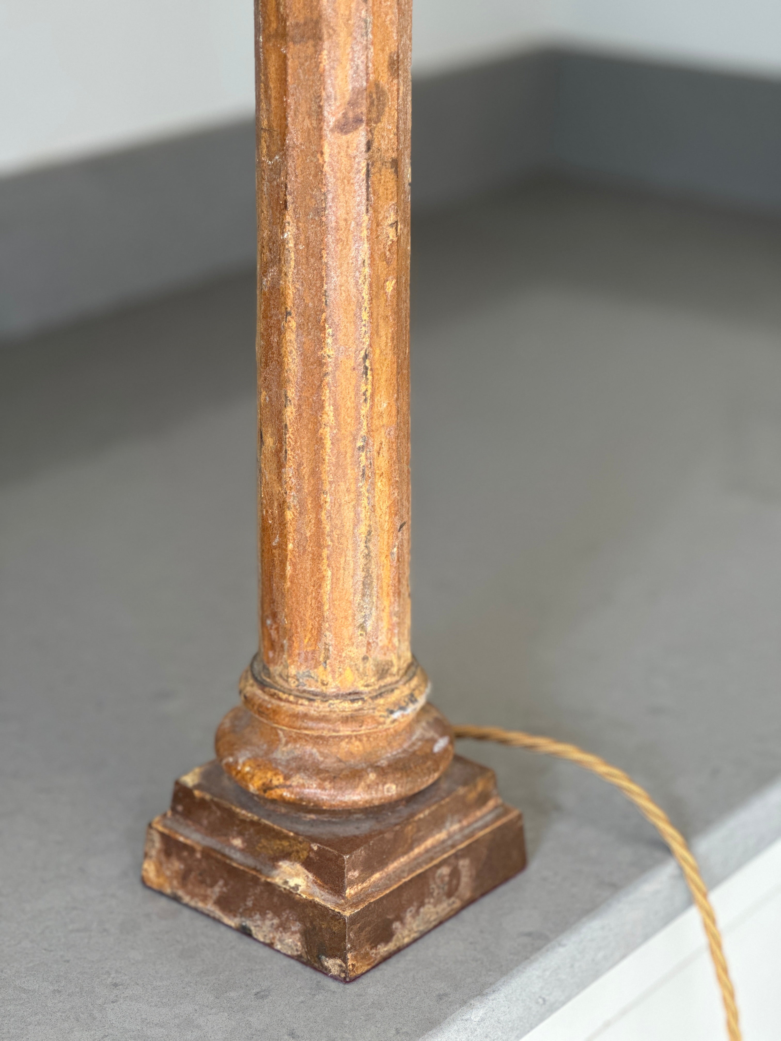 Cast Iron Column Table Lamp