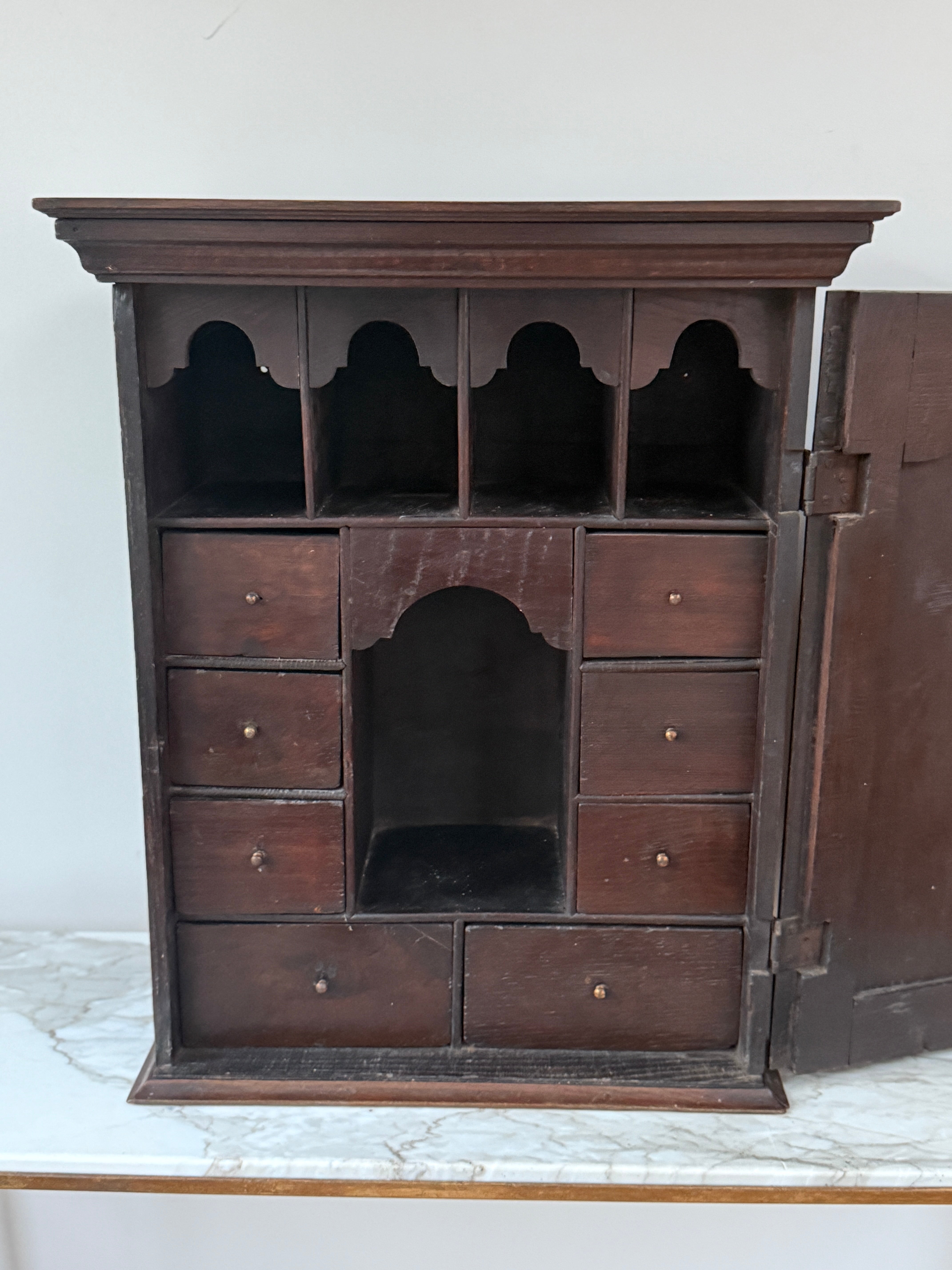 18th Century English Oak Spice Cupboard