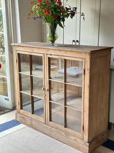 Reserved - Large Attractive Country House Glazed Cabinet