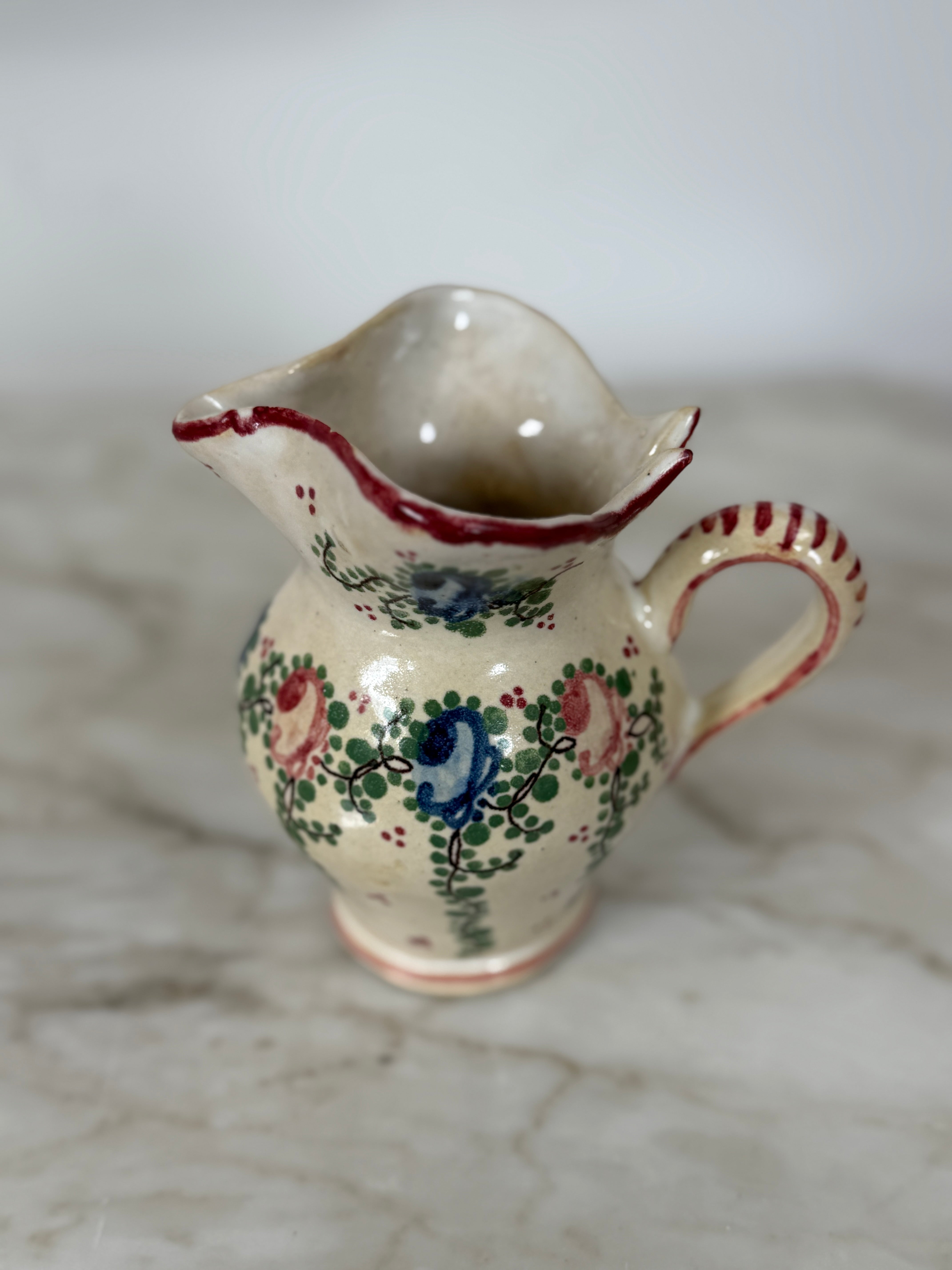 Small French Floral Milk Jug