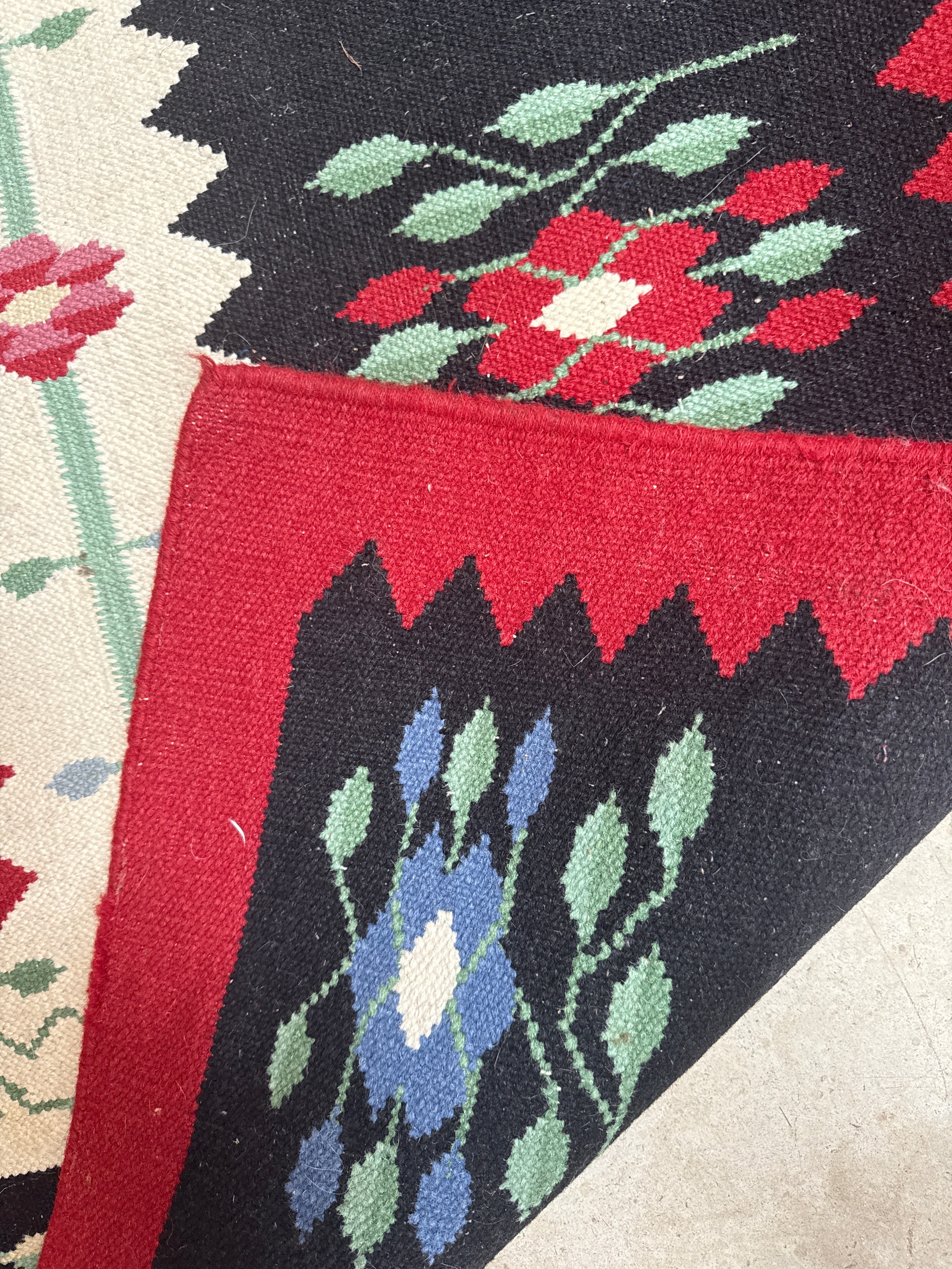 Large Vintage Balkan Sharkoy Kilim circa 1960