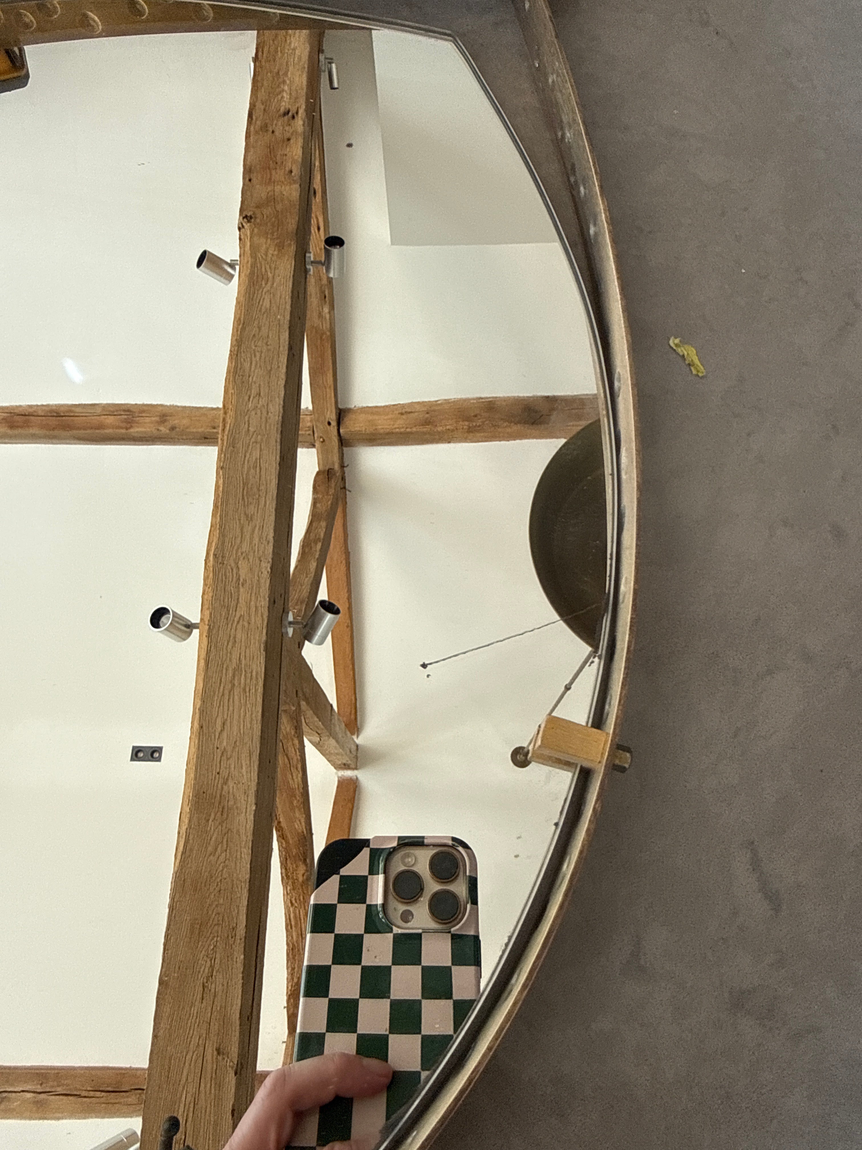 Brass Italian Tear Drop Mirror