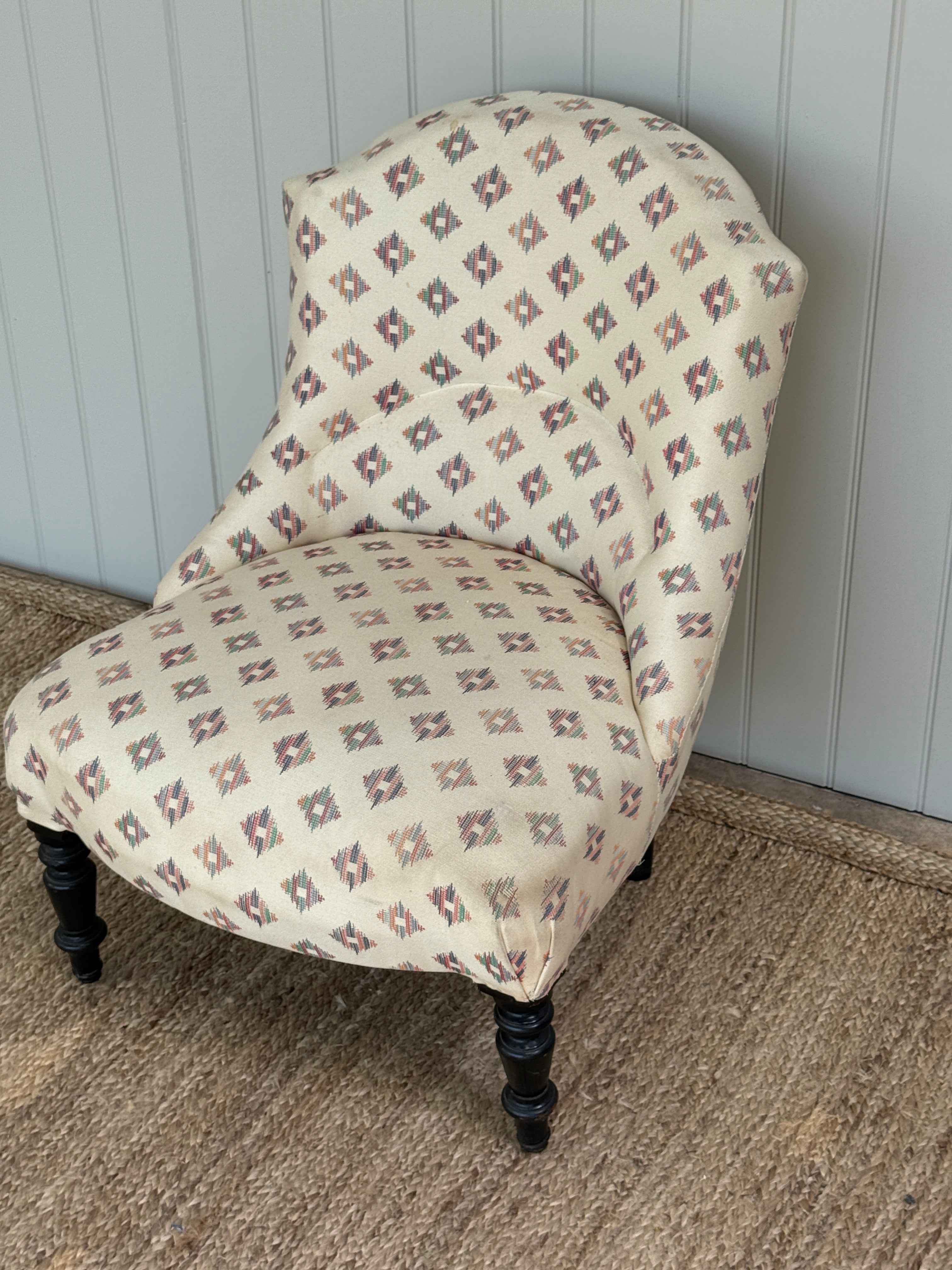 Small French Slipper Chair