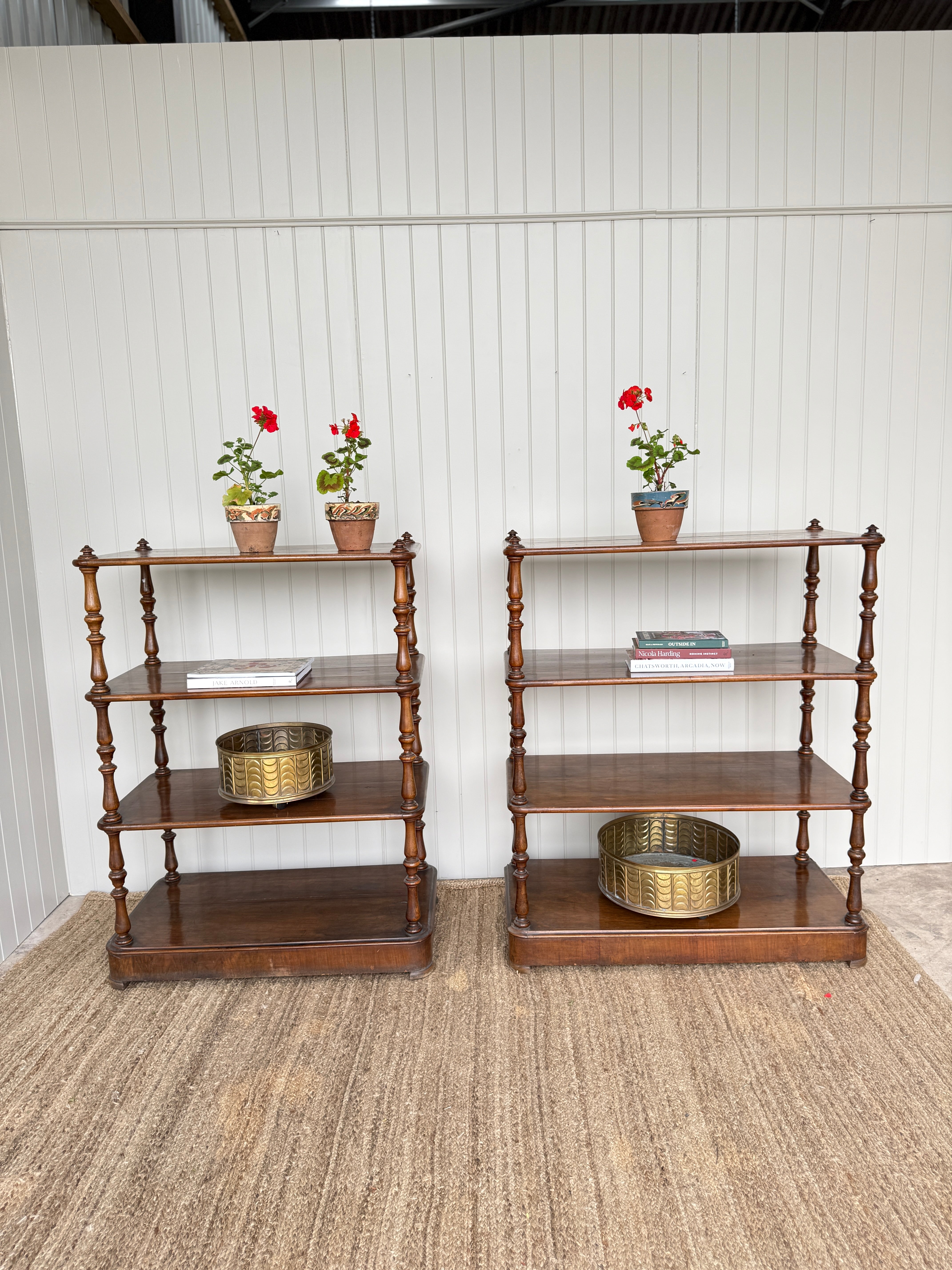 Pair is Late 19th Century Whatnots