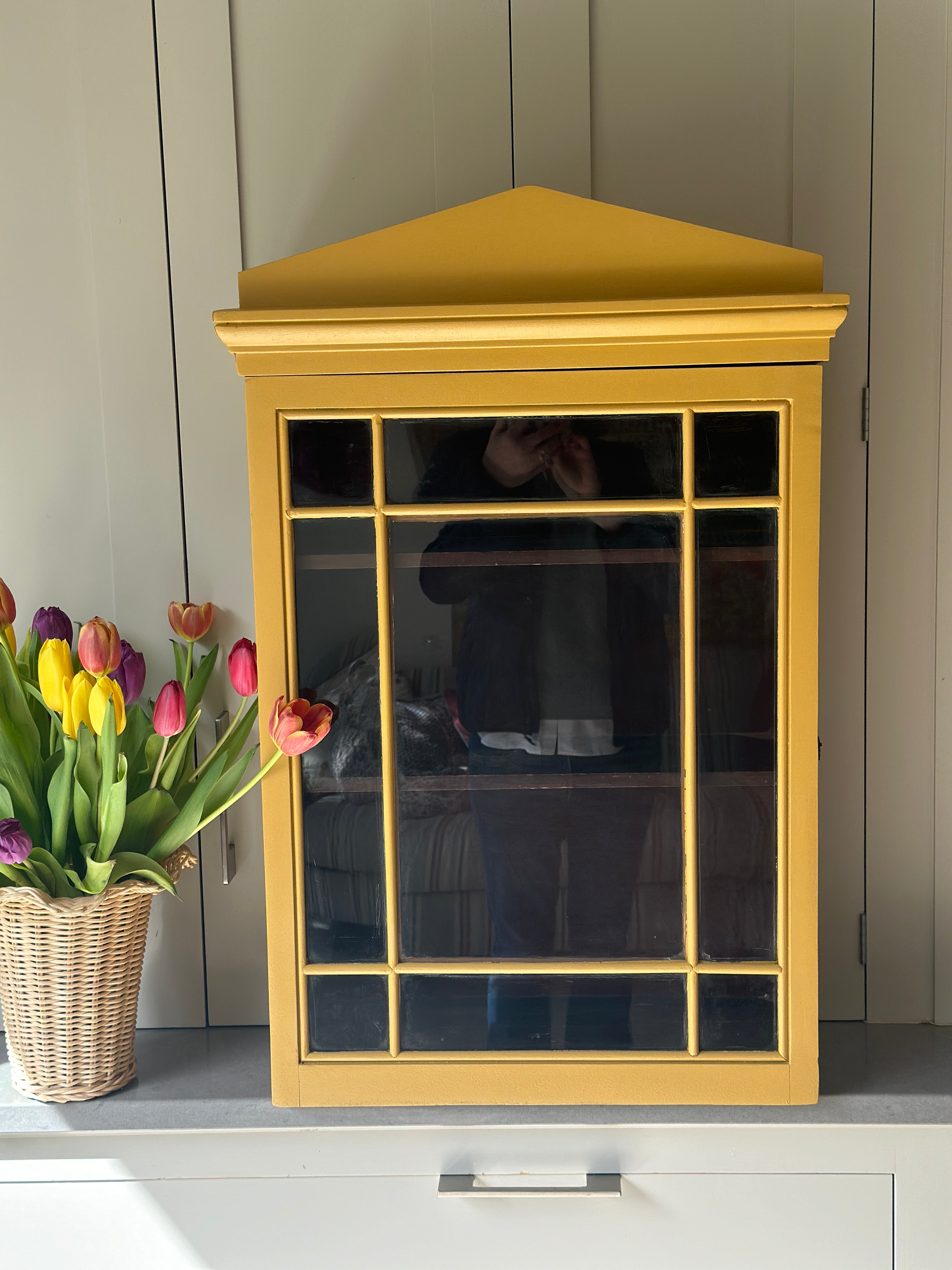 Astral Glazed Mahogany Wall Cabinet