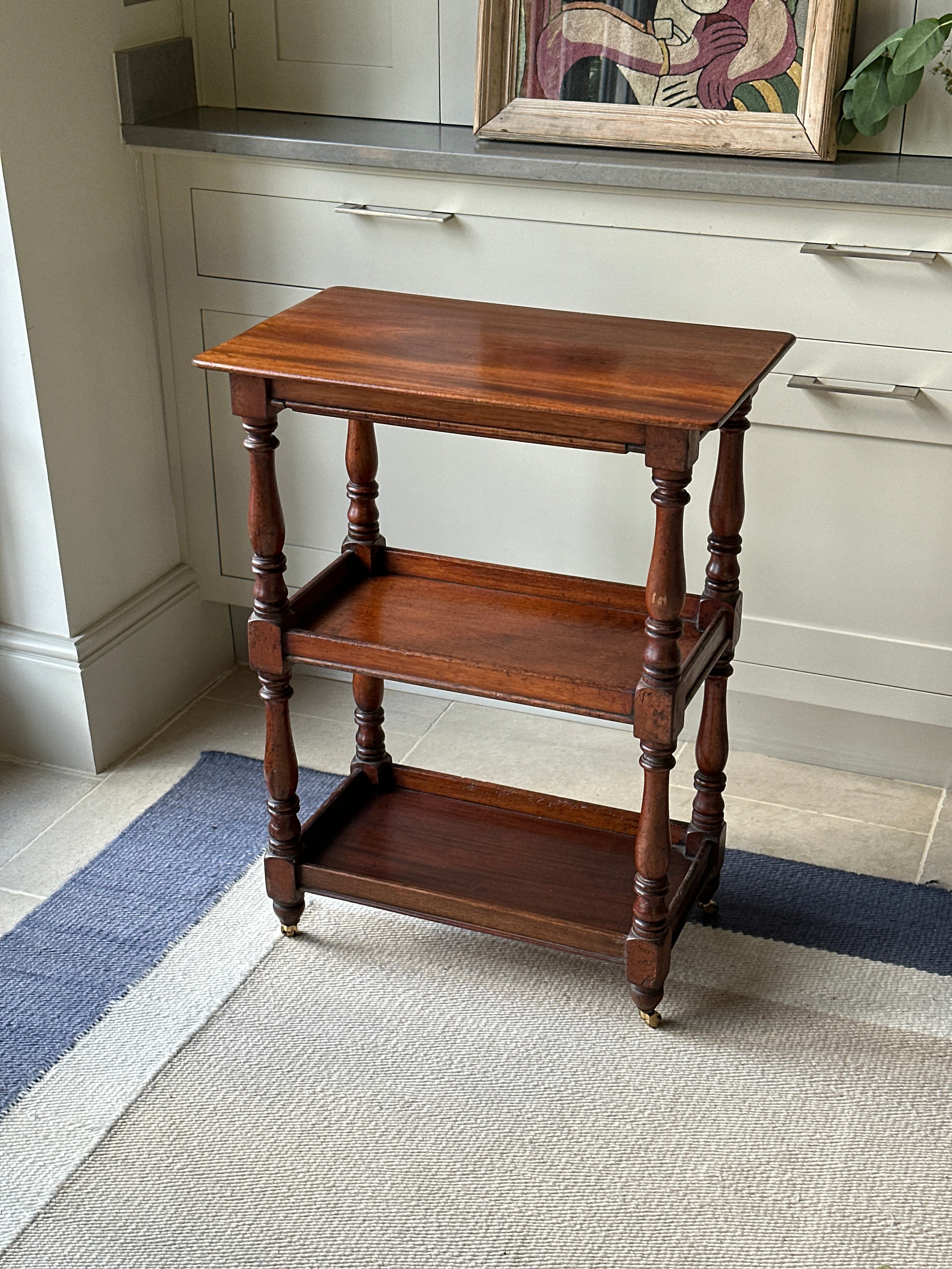 Small Mahogany Etagere with Drawer