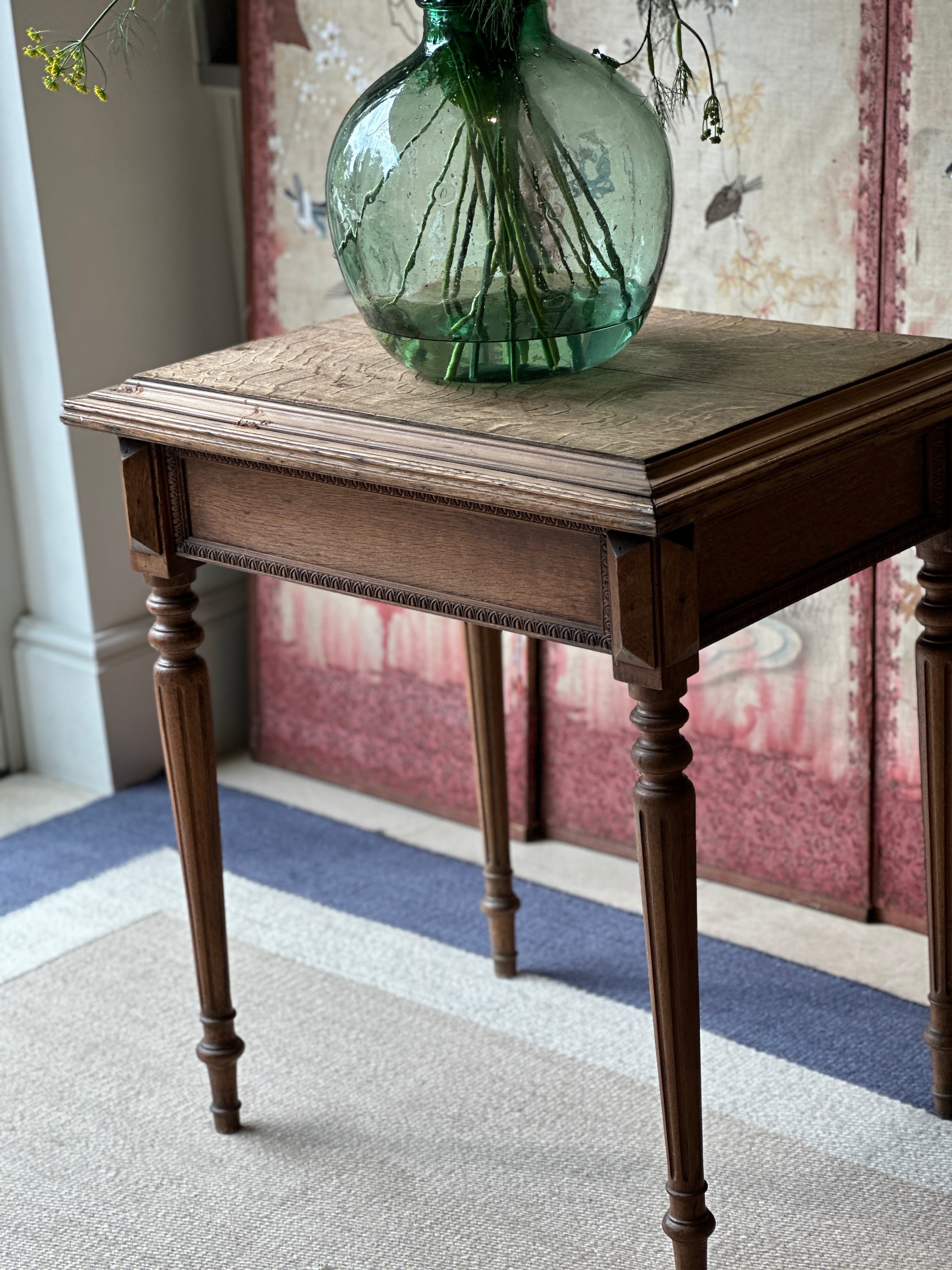 Small French Oak Side Table