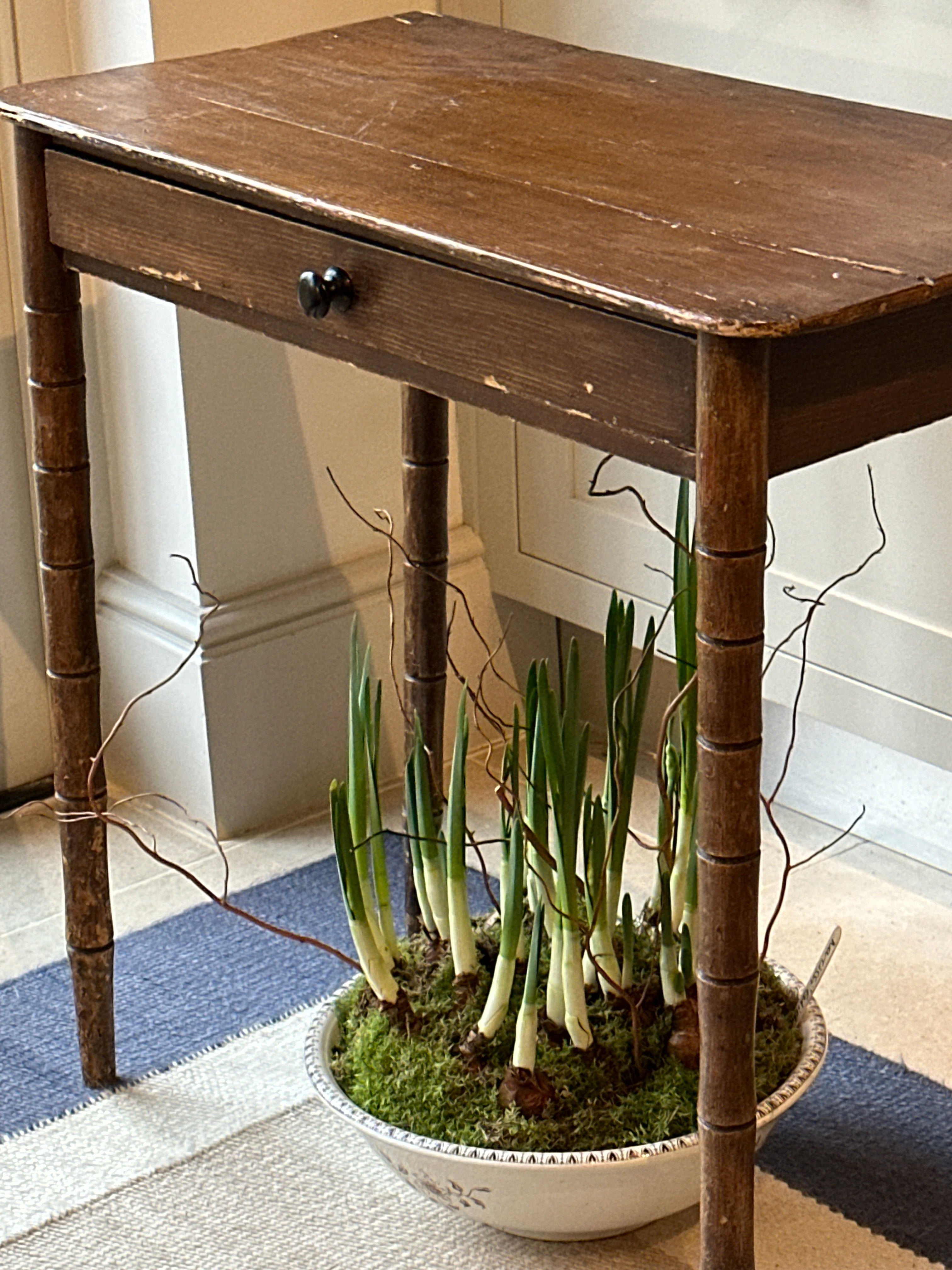C19th Scumbled Pine Side Table