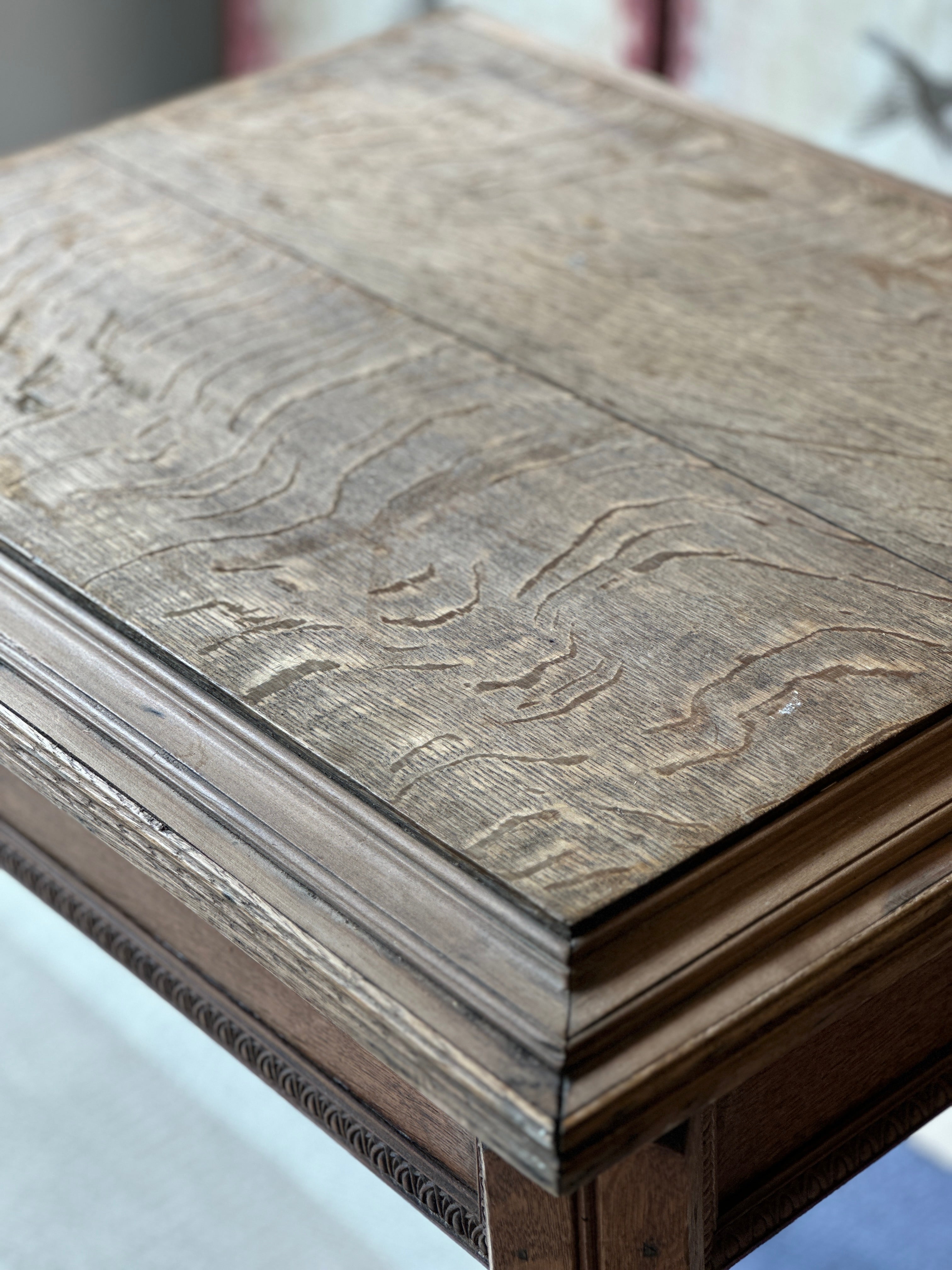 Small French Oak Side Table