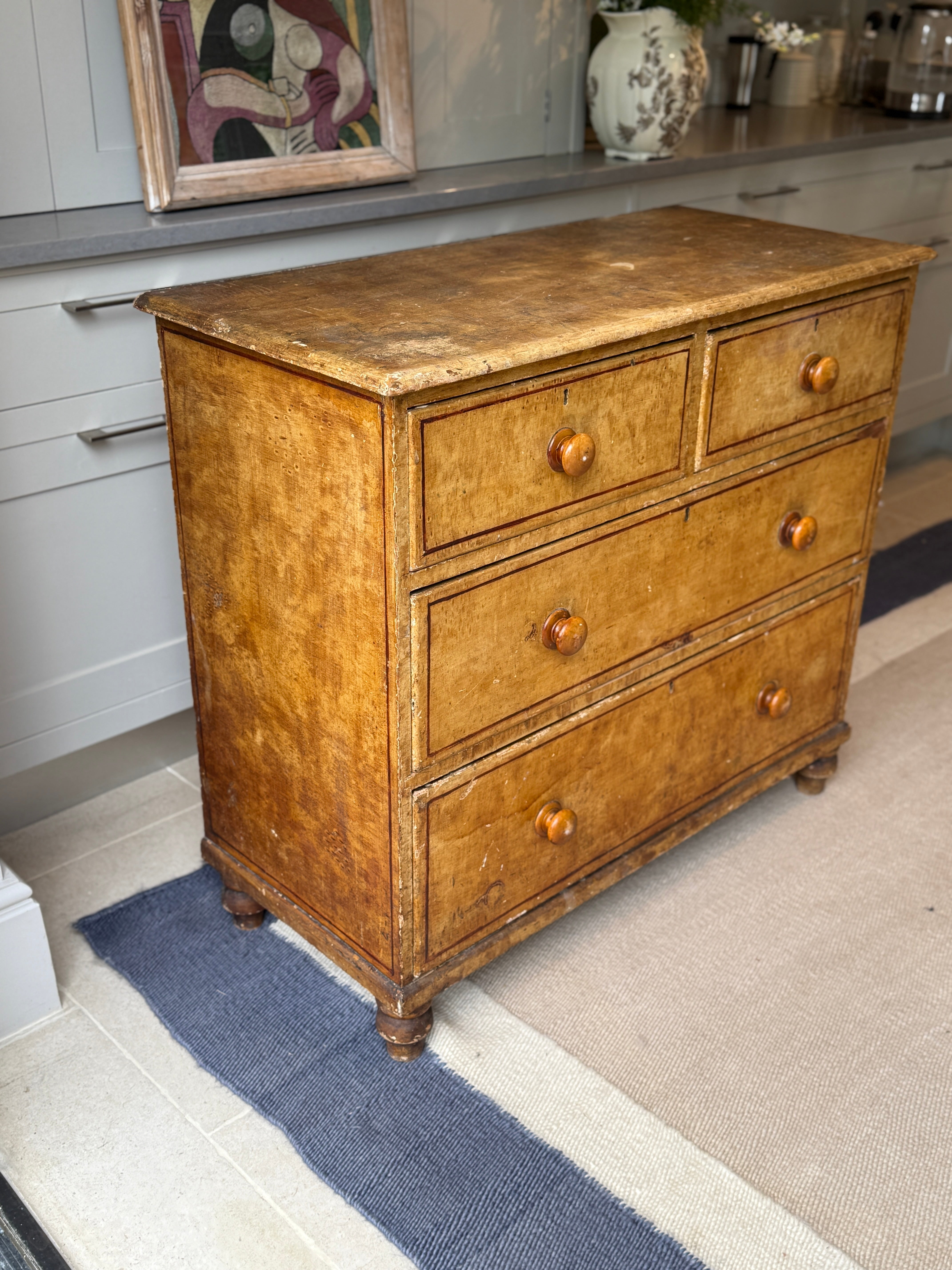 Regency Painted Pine Chest of Drawers