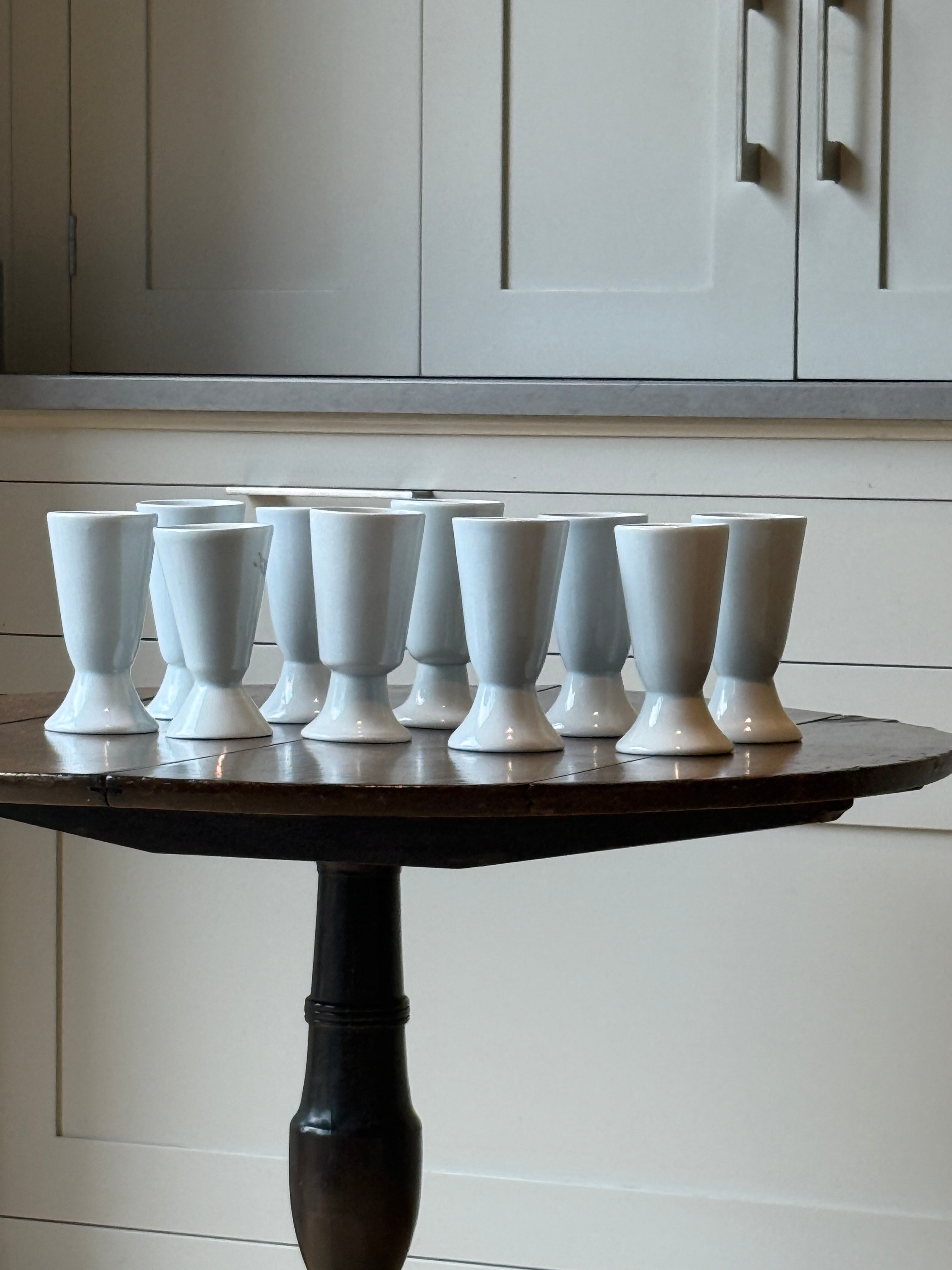 Set of 10 French Hot Chocolate Goblets
