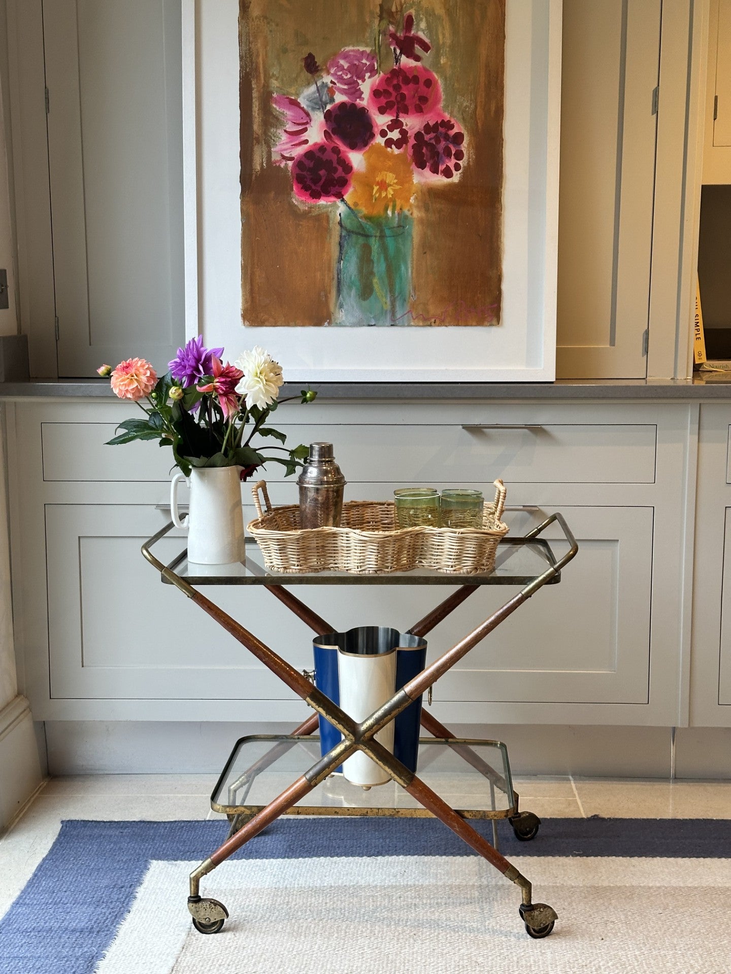 Midcentury Drinks Trolley Attributable to Cesare Lacca, Italy 1960s