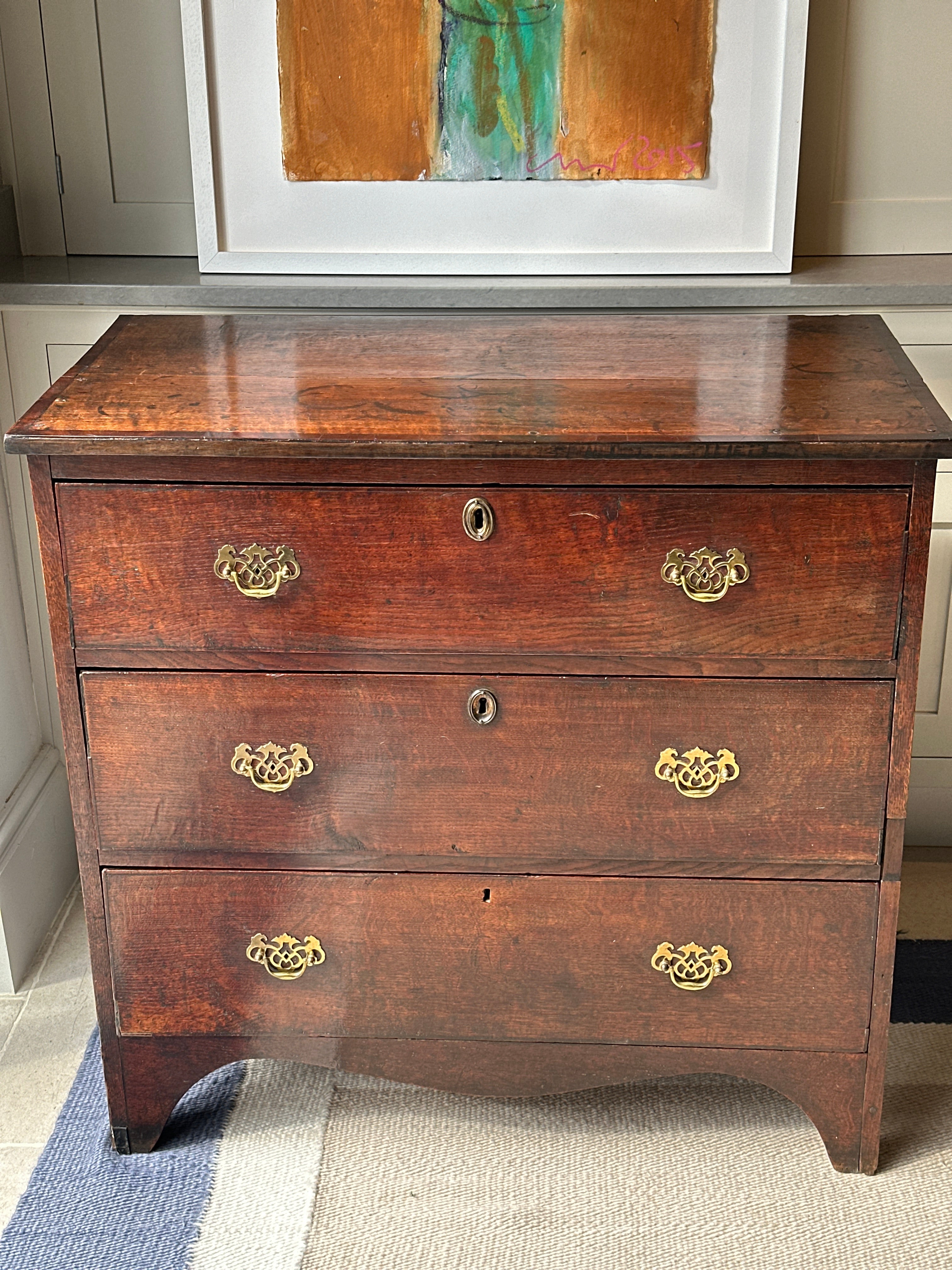 Small George III Oak Chest of Drawers