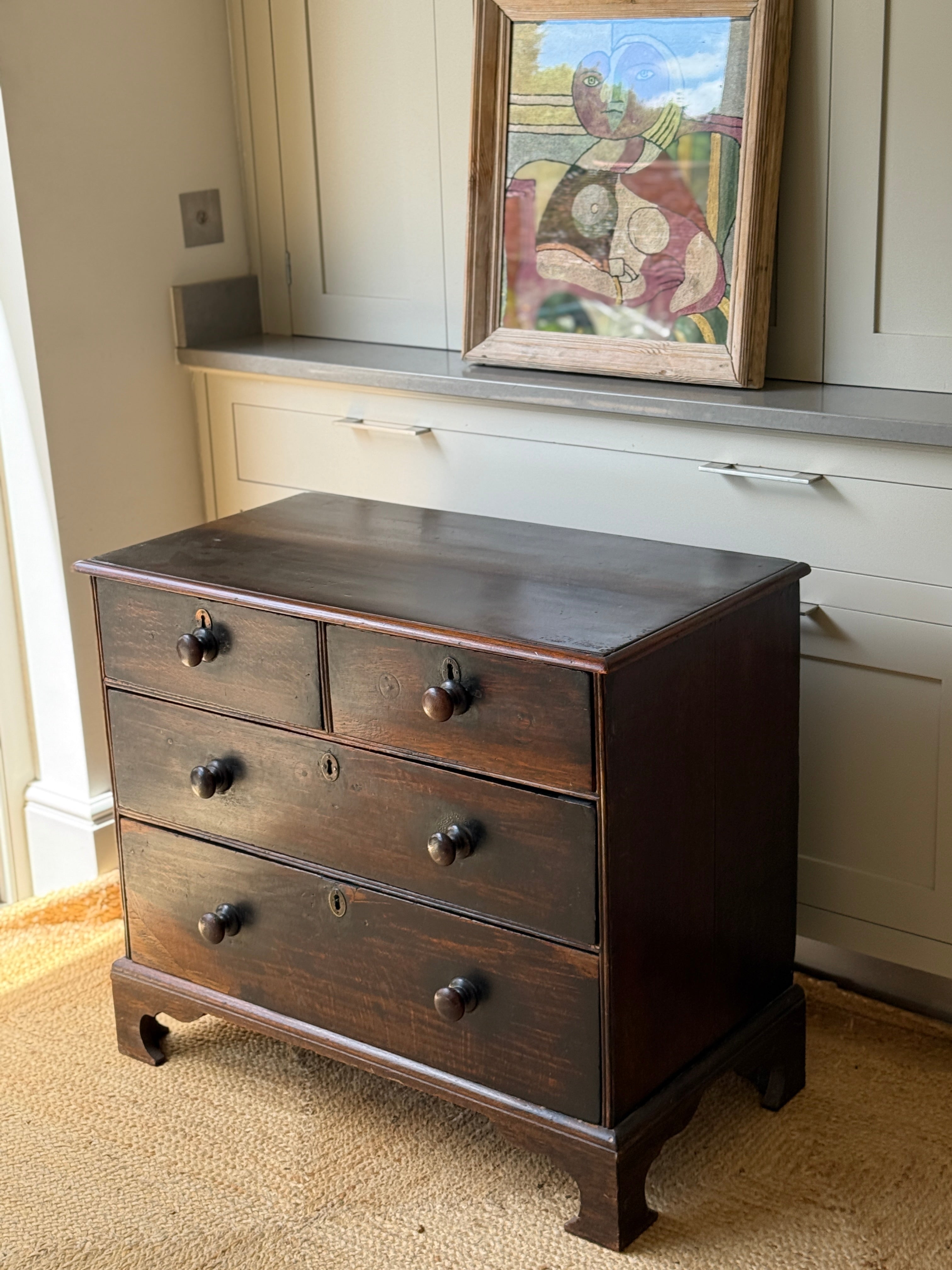 Georgian Oak Chest of Drawers, 18th Century