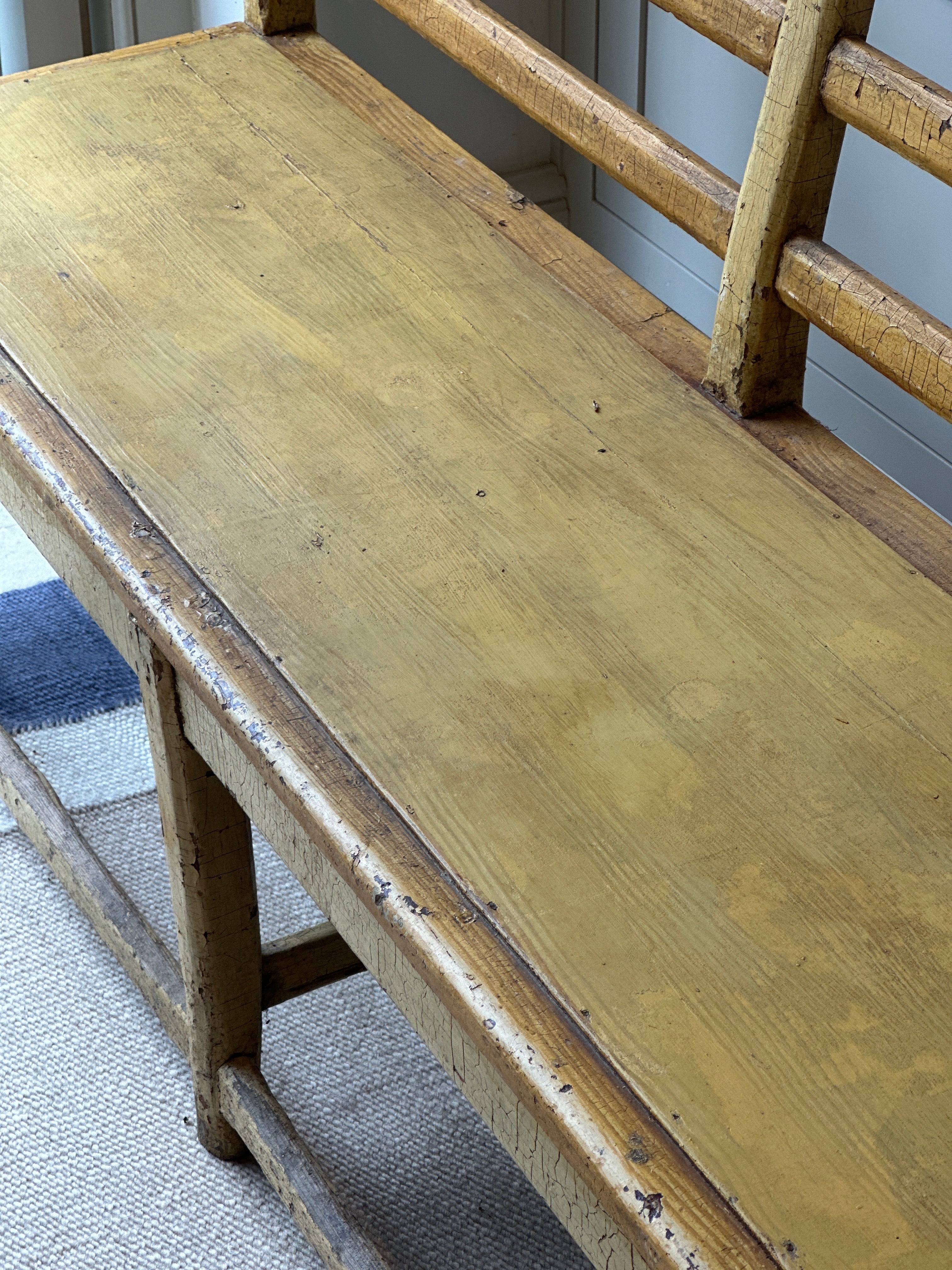 Painted Country House Bench