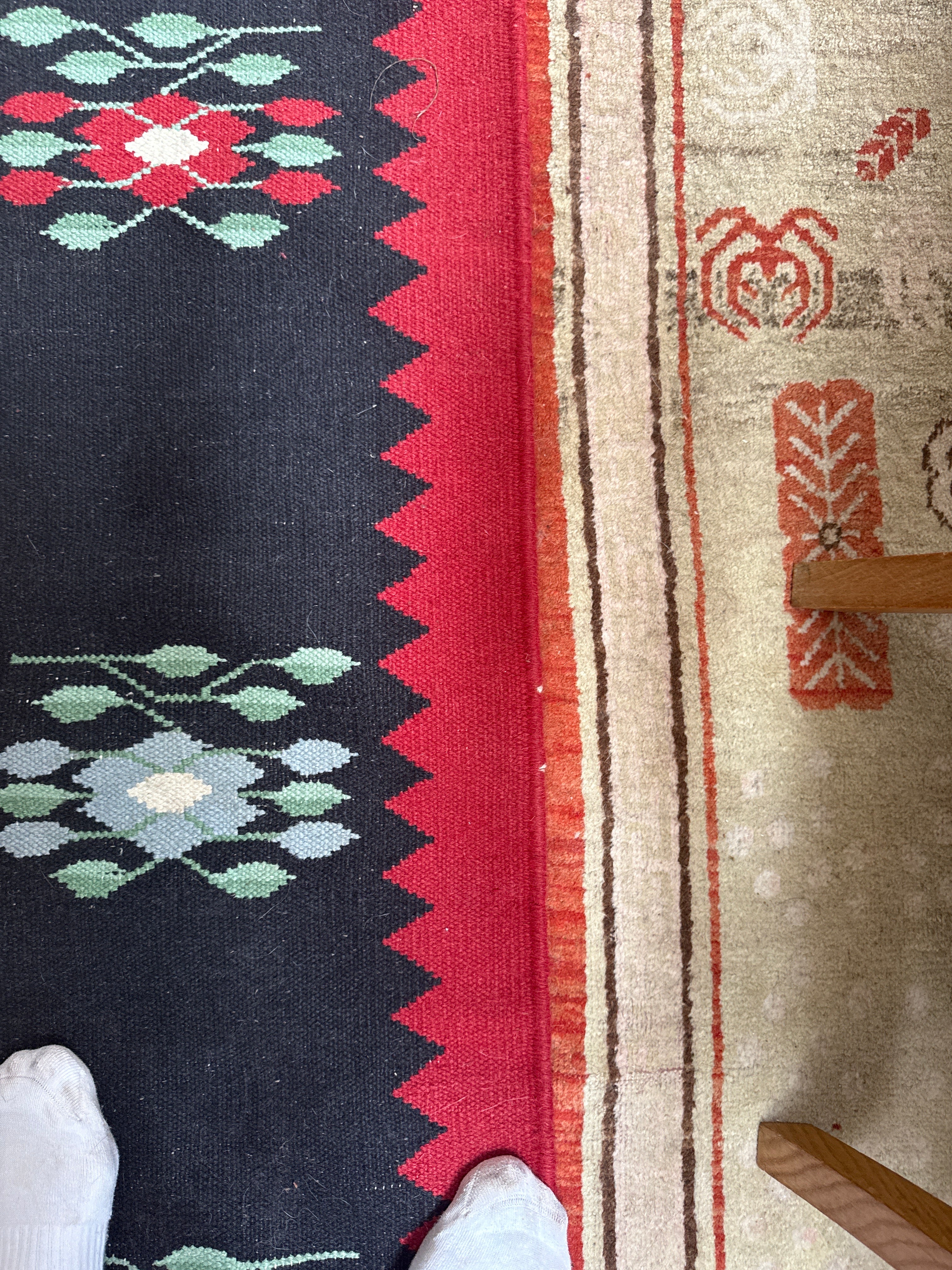 Large Vintage Balkan Sharkoy Kilim circa 1960