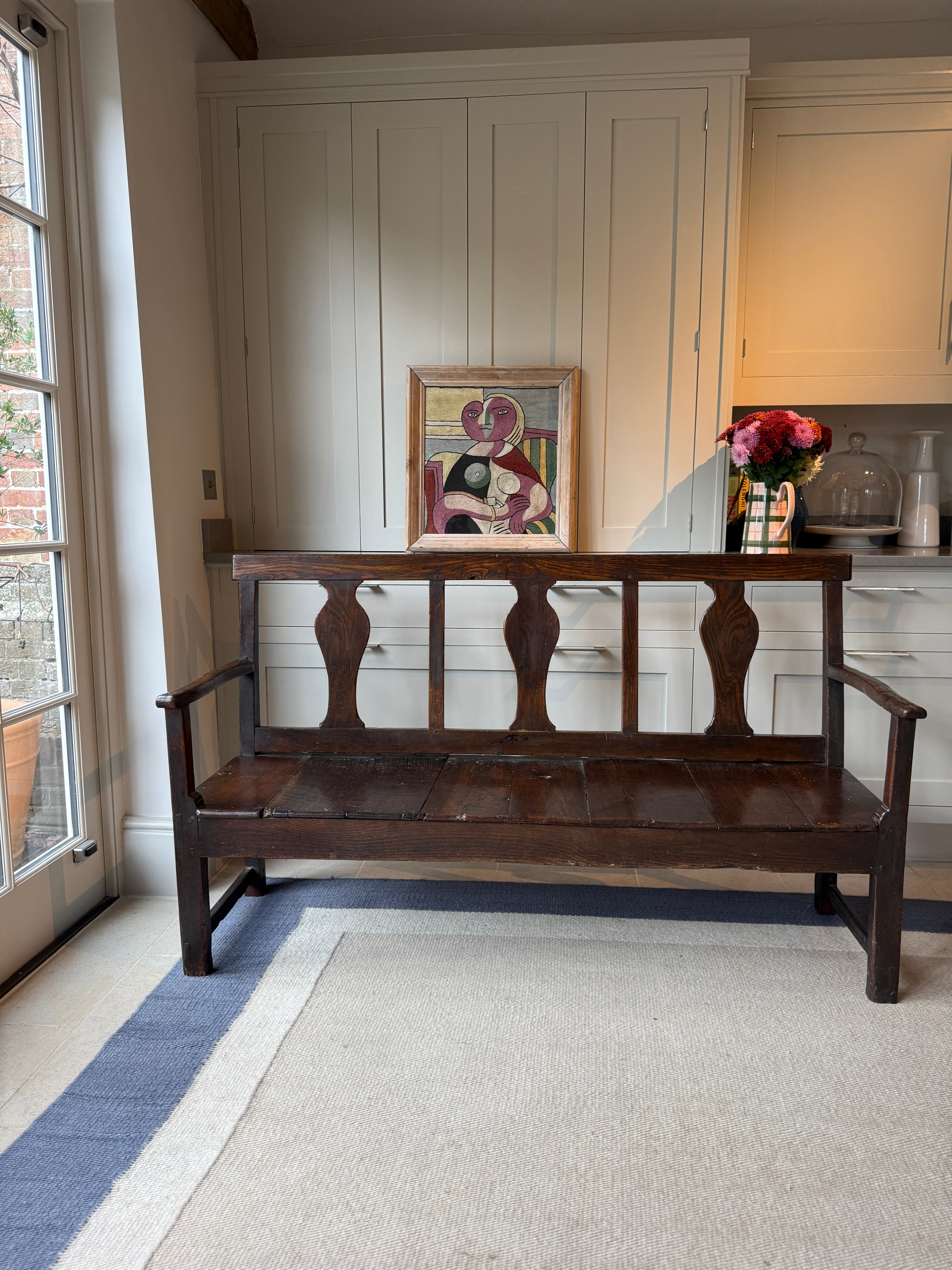 Early 19th Century Oak Bench