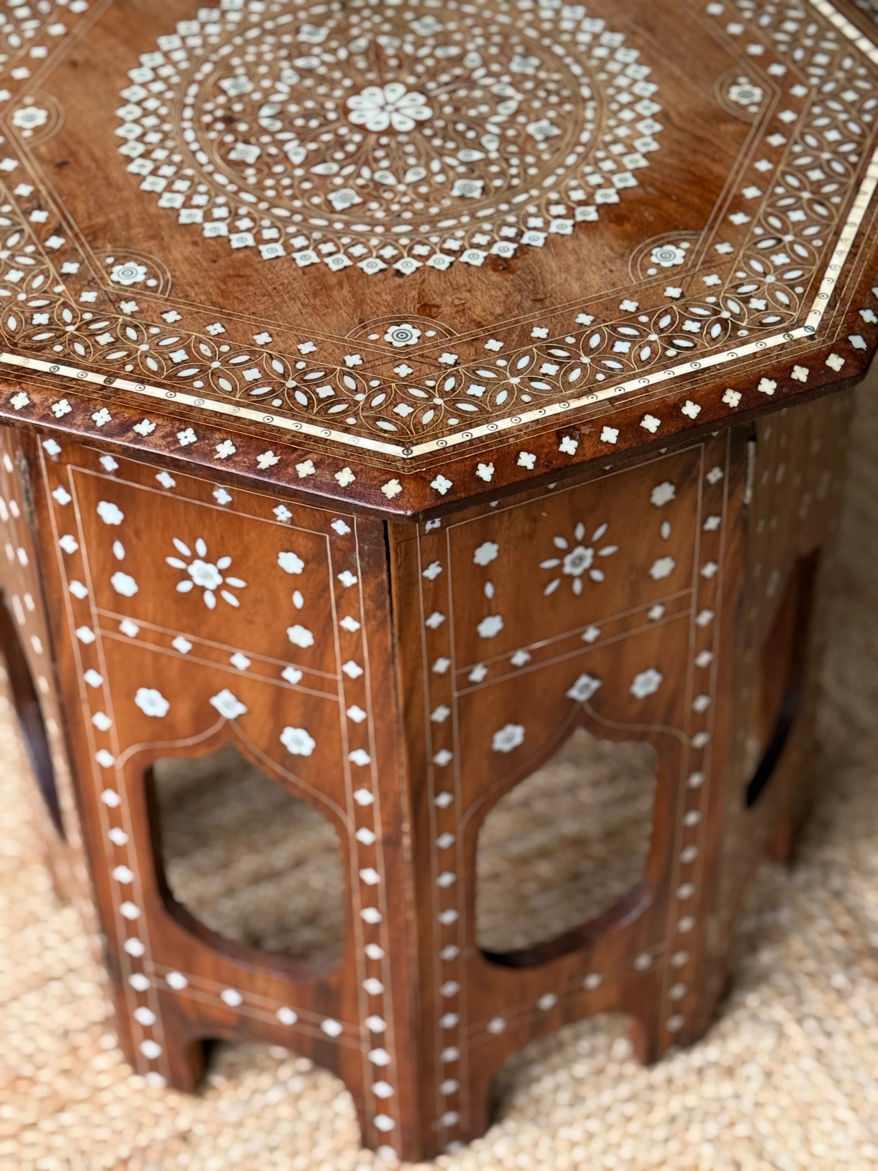 Octagonal Hoshiarpur Side Table