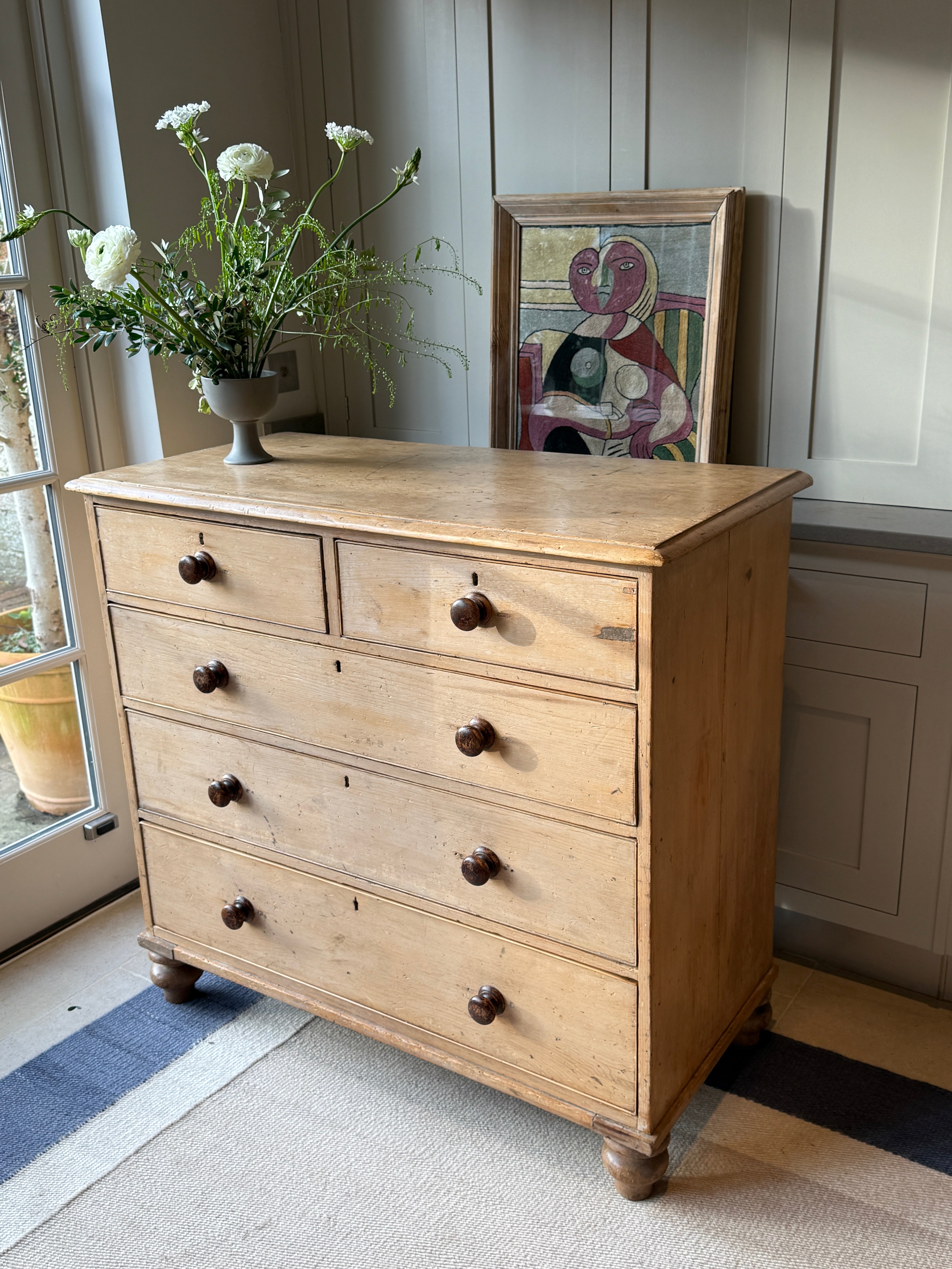 Large 19th Century Pine Chest of Drawers