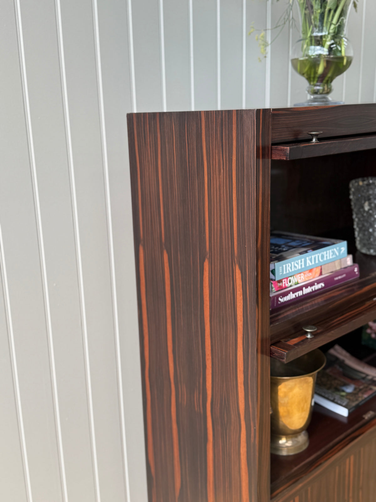 Pair of Macassar Ebony Bookcases