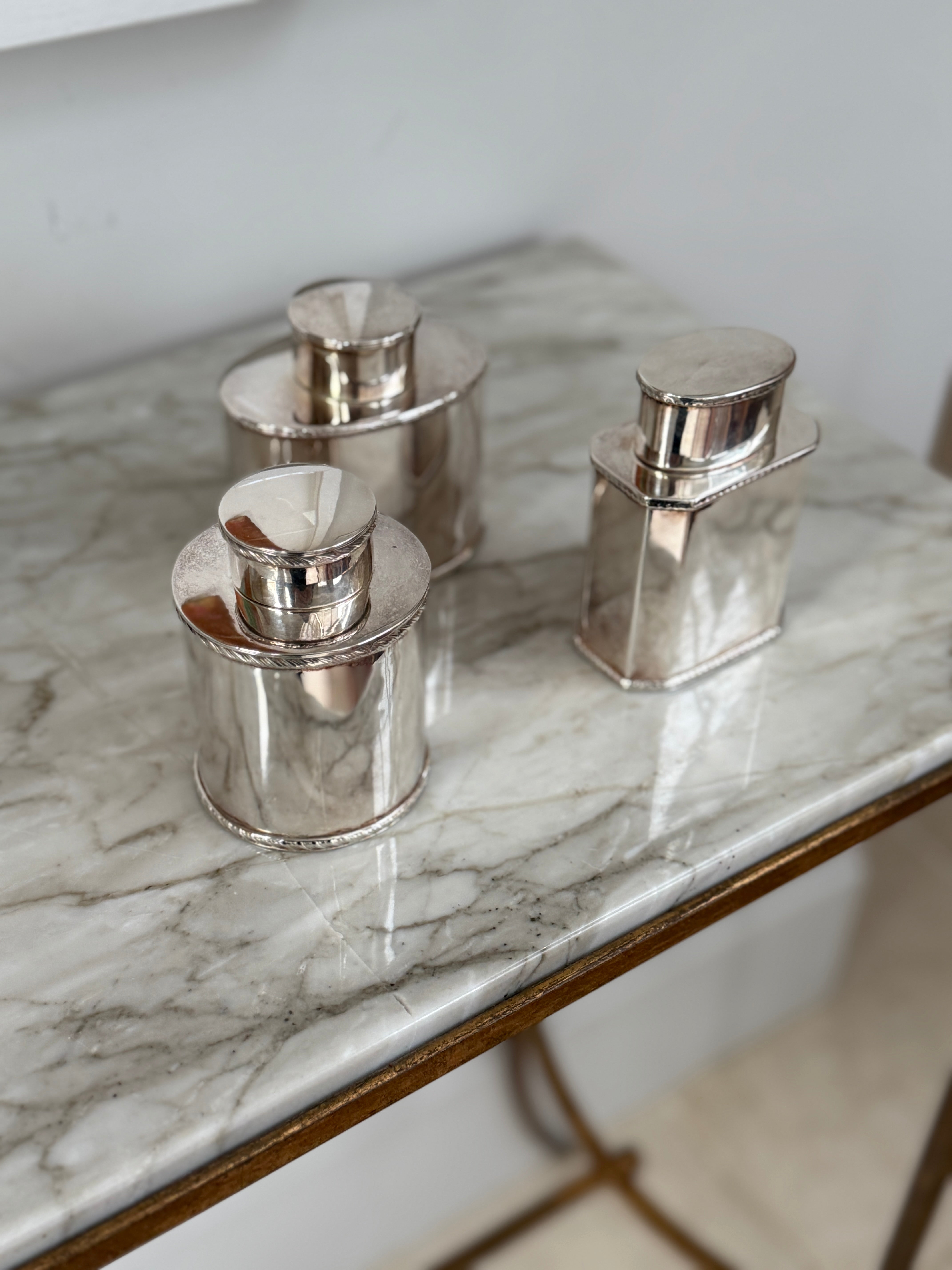 Set of 3 Victorian Tea Caddies