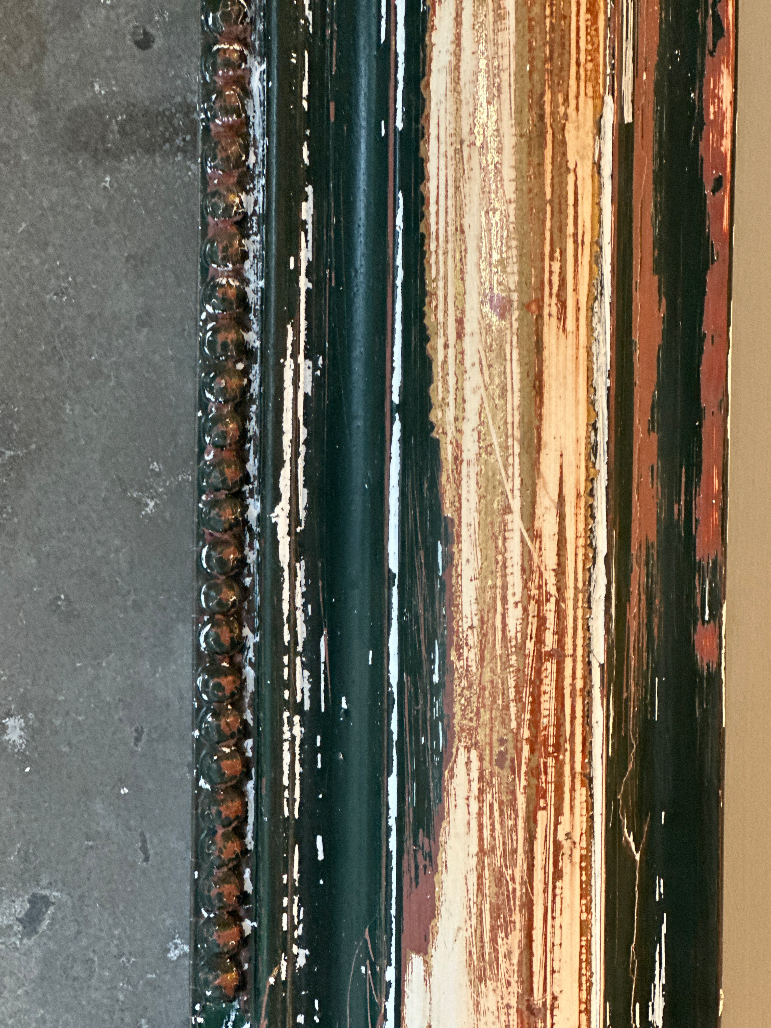 Antique French Distressed Mirror