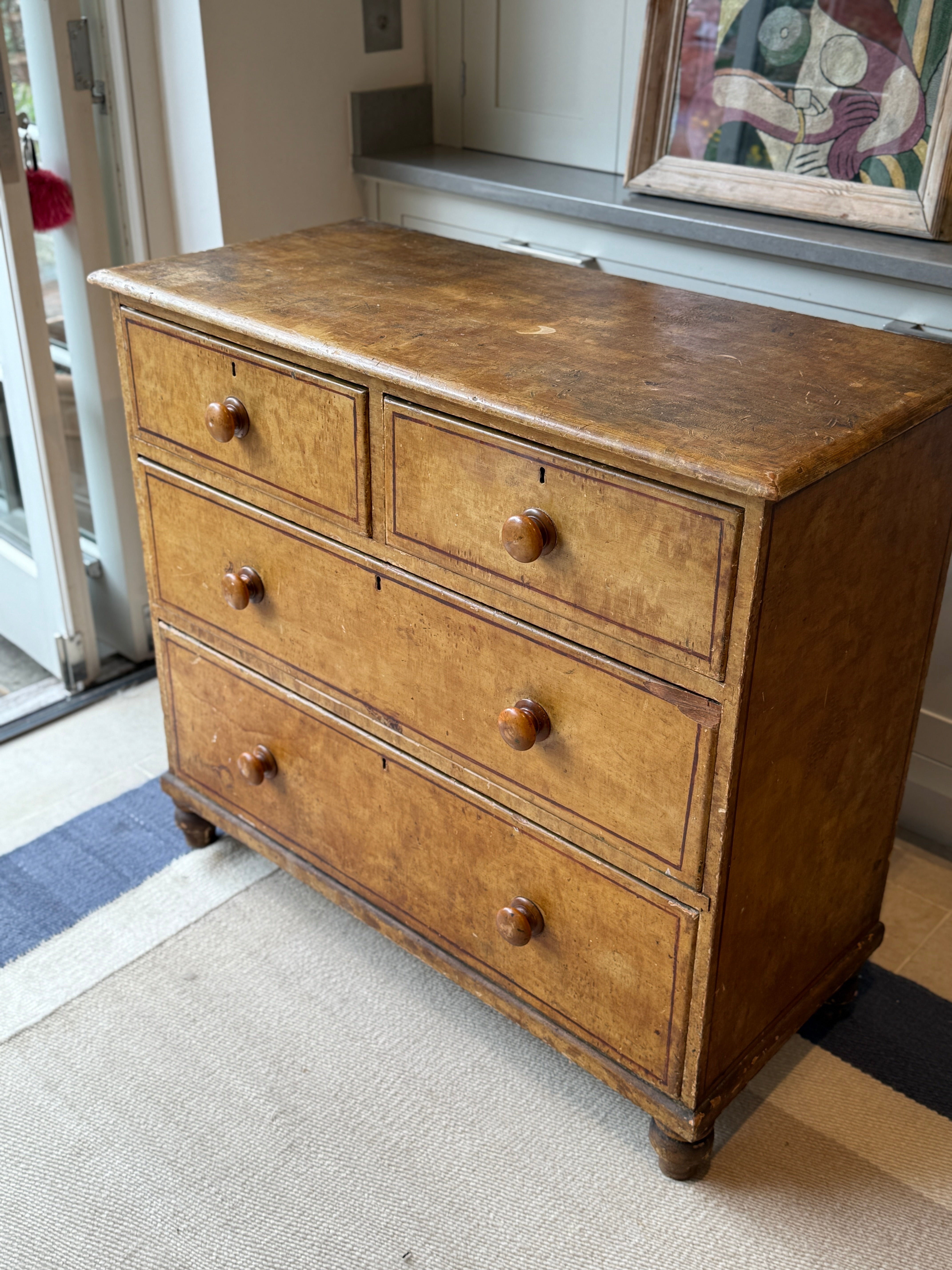 Regency Painted Pine Chest of Drawers