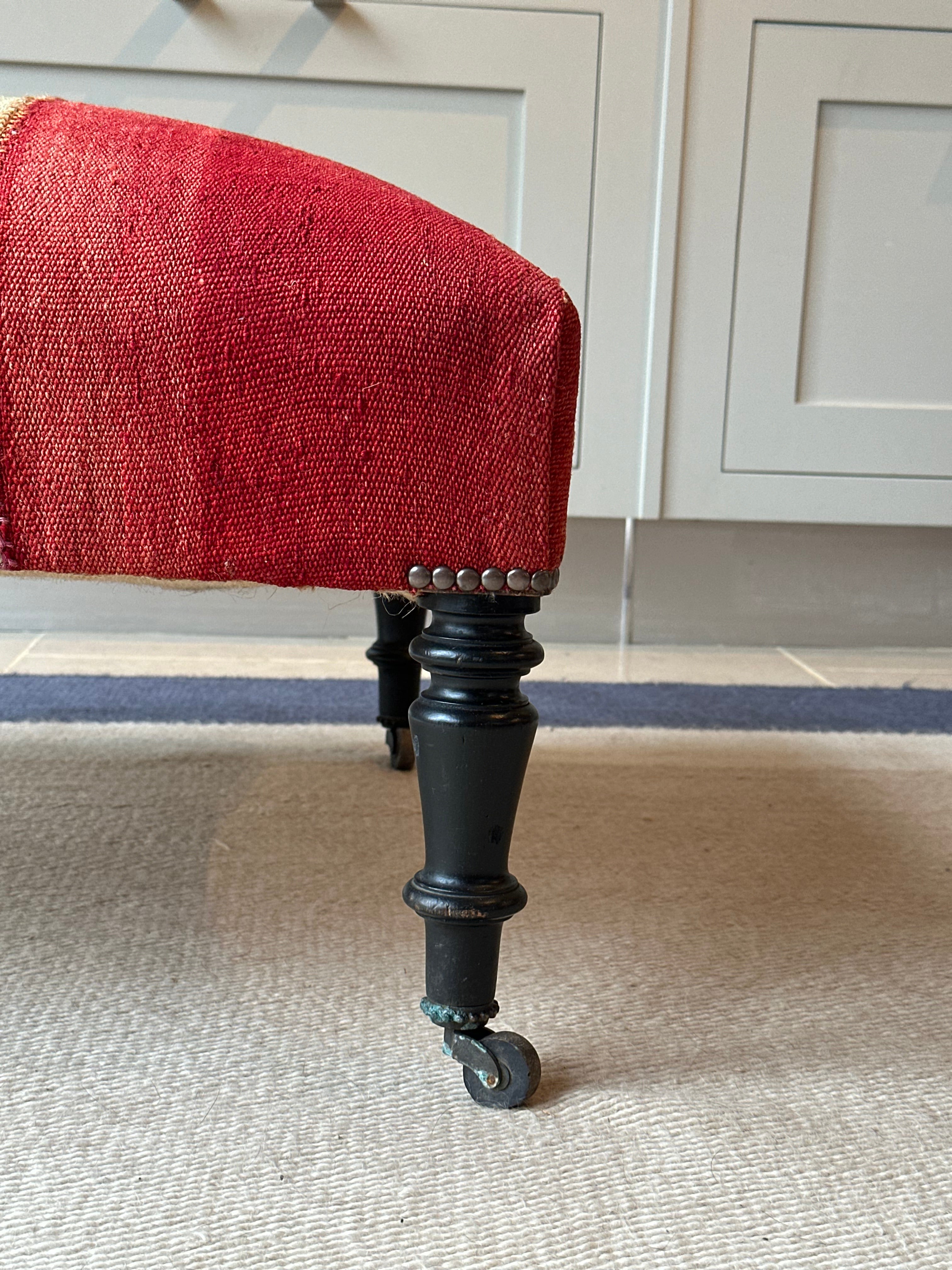 Large Napoleon III Ottoman Footstool