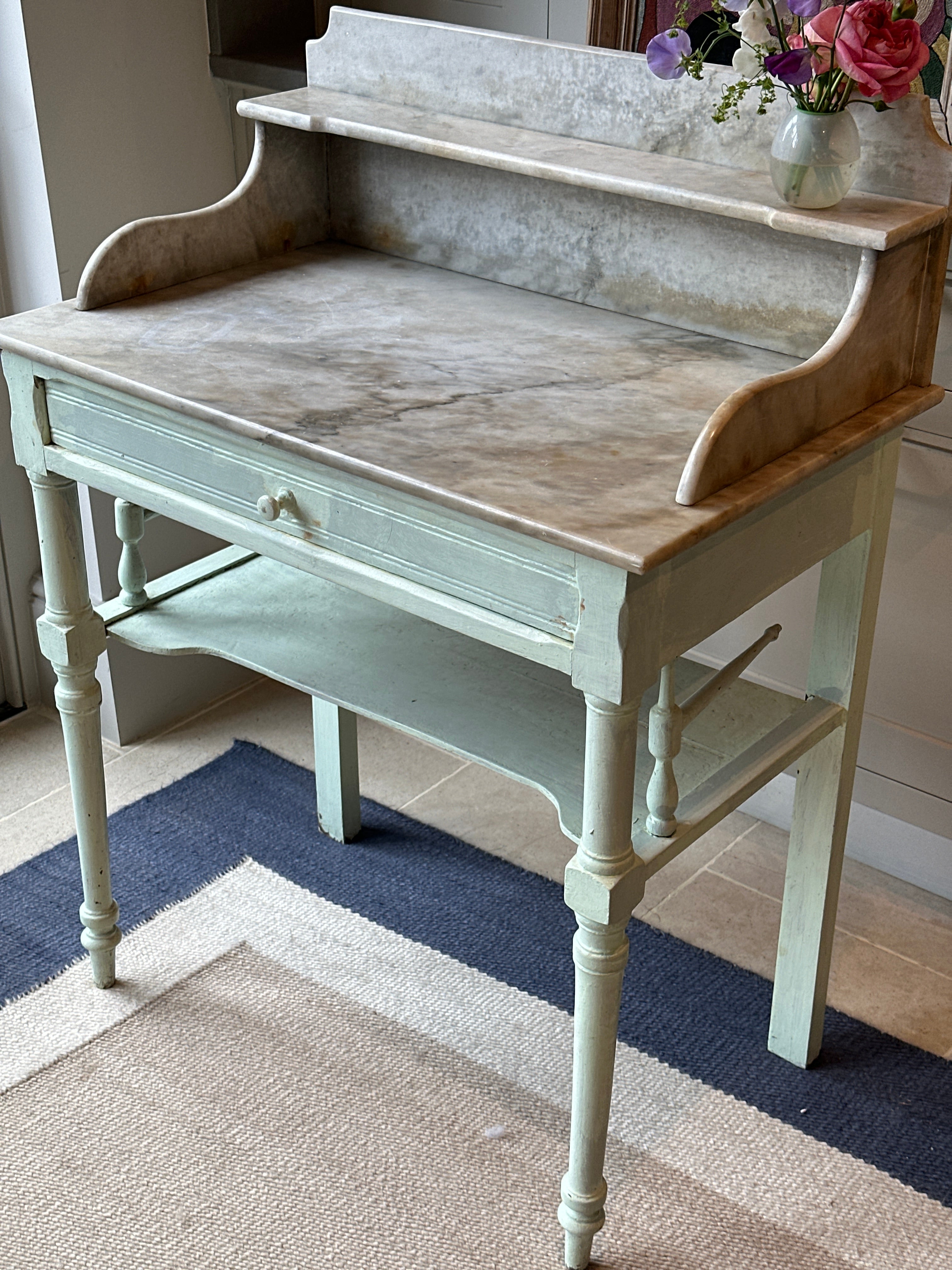 Sweet Painted Antique Washstand