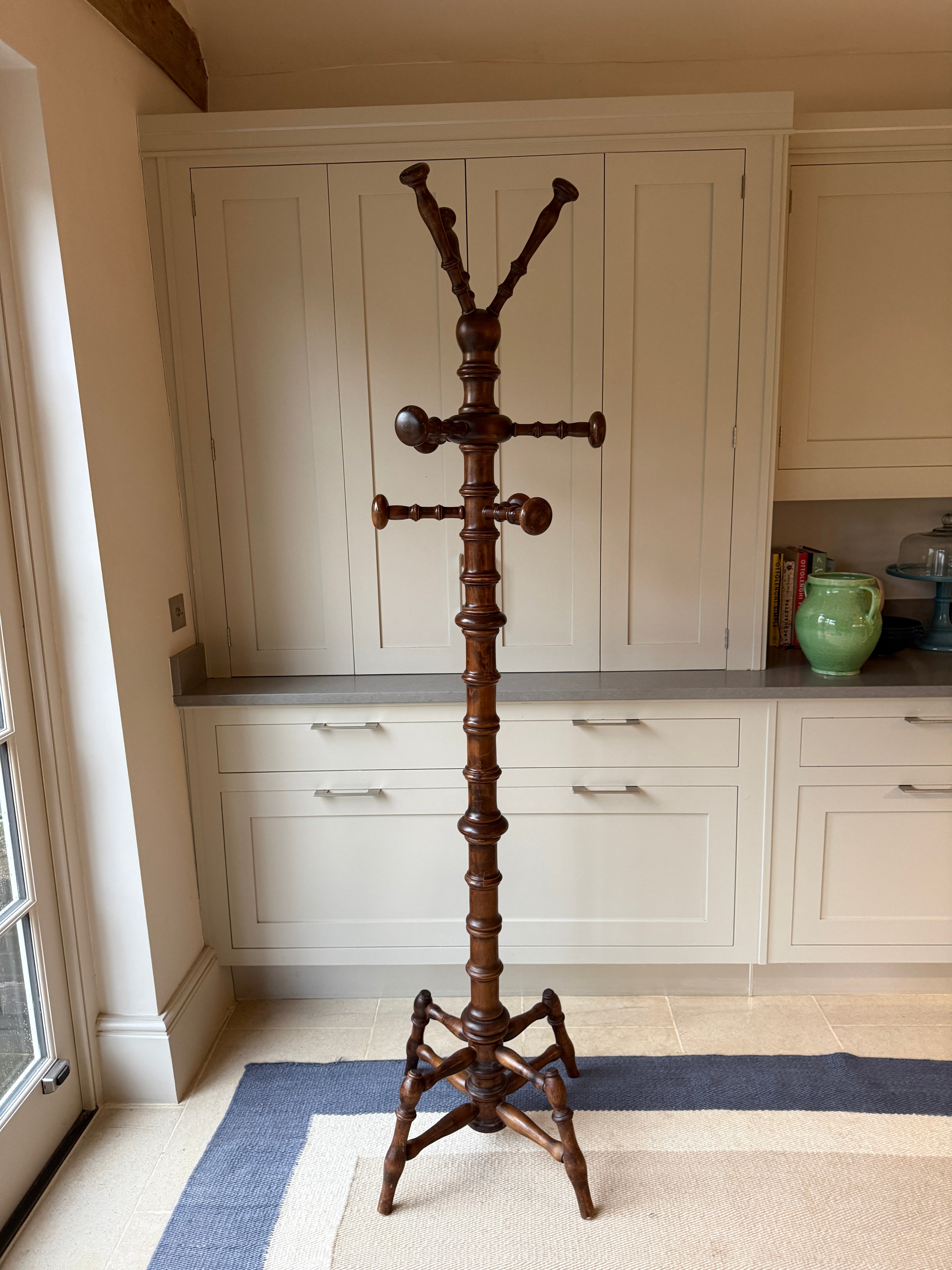 Very Tall Faux Bamboo Coat and Hat Stand