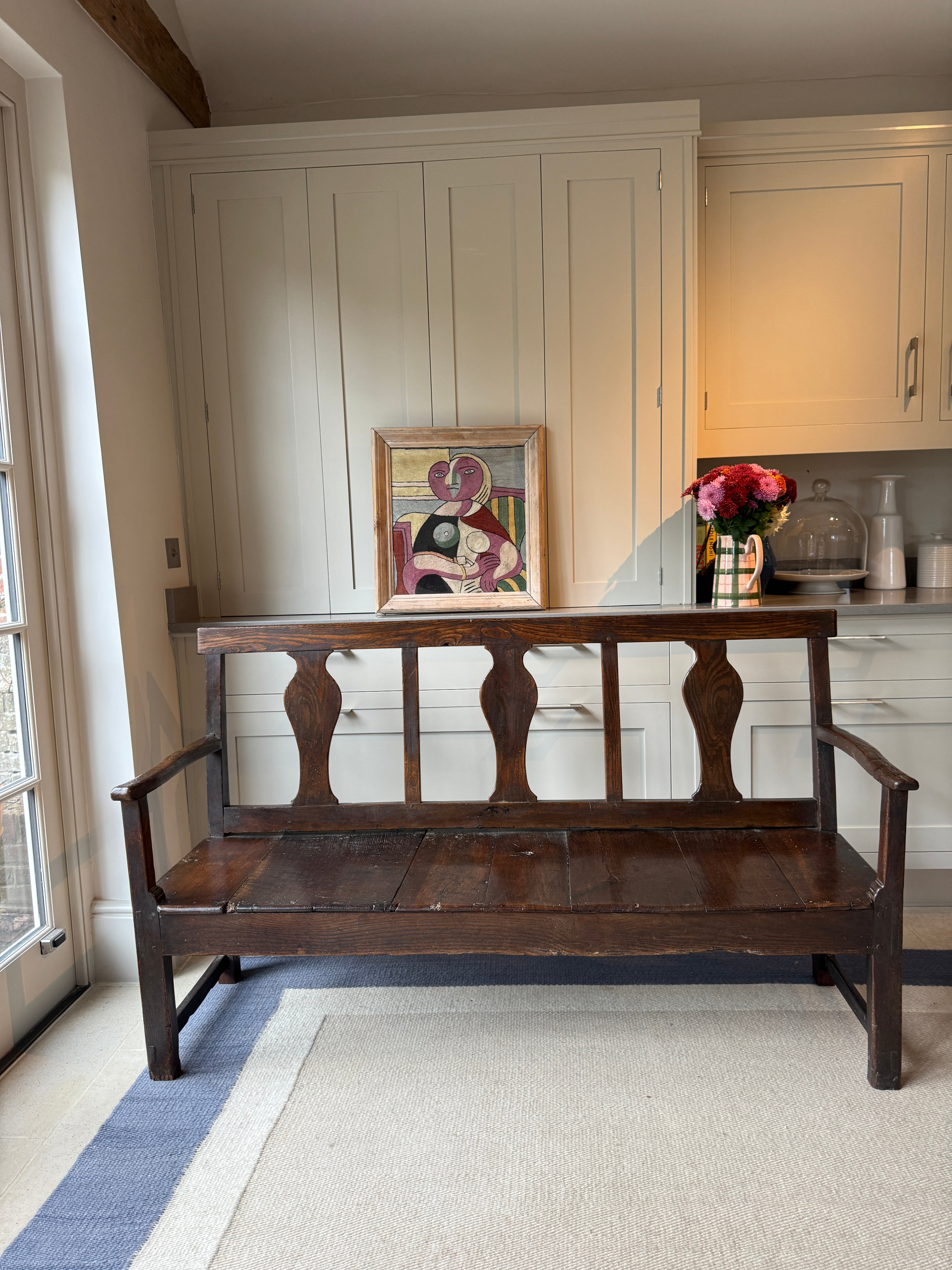 Early 19th Century Oak Bench
