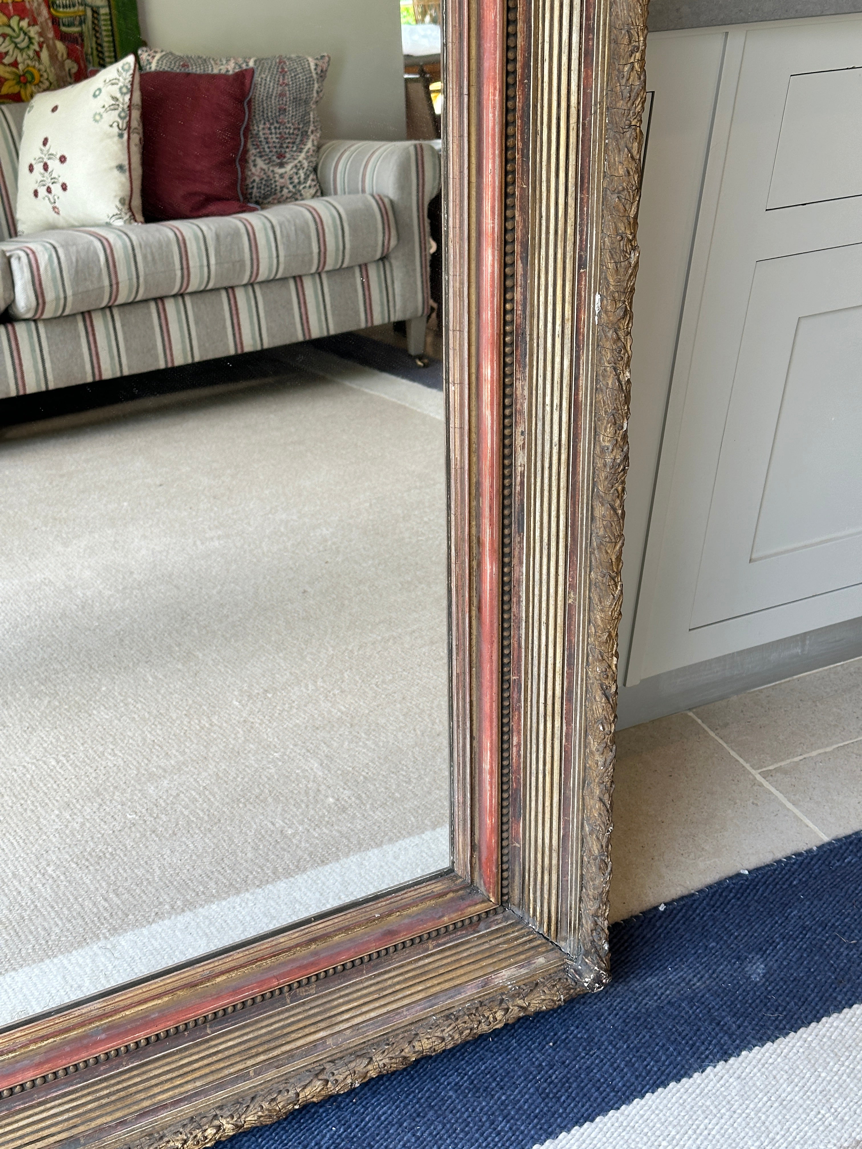 Enormous Antique Frame Mirror