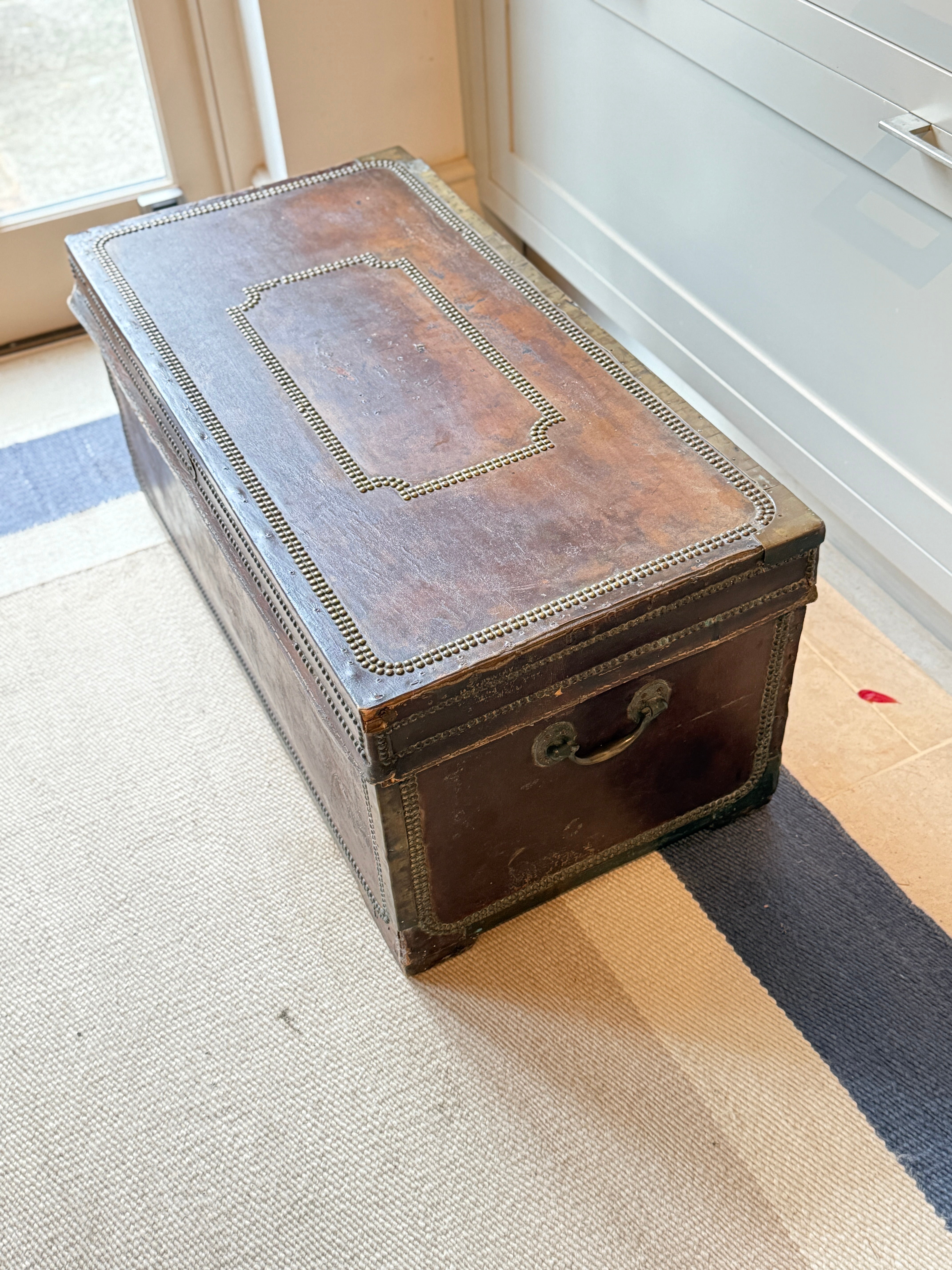 Camphor Wood and Leather Campaign Chest