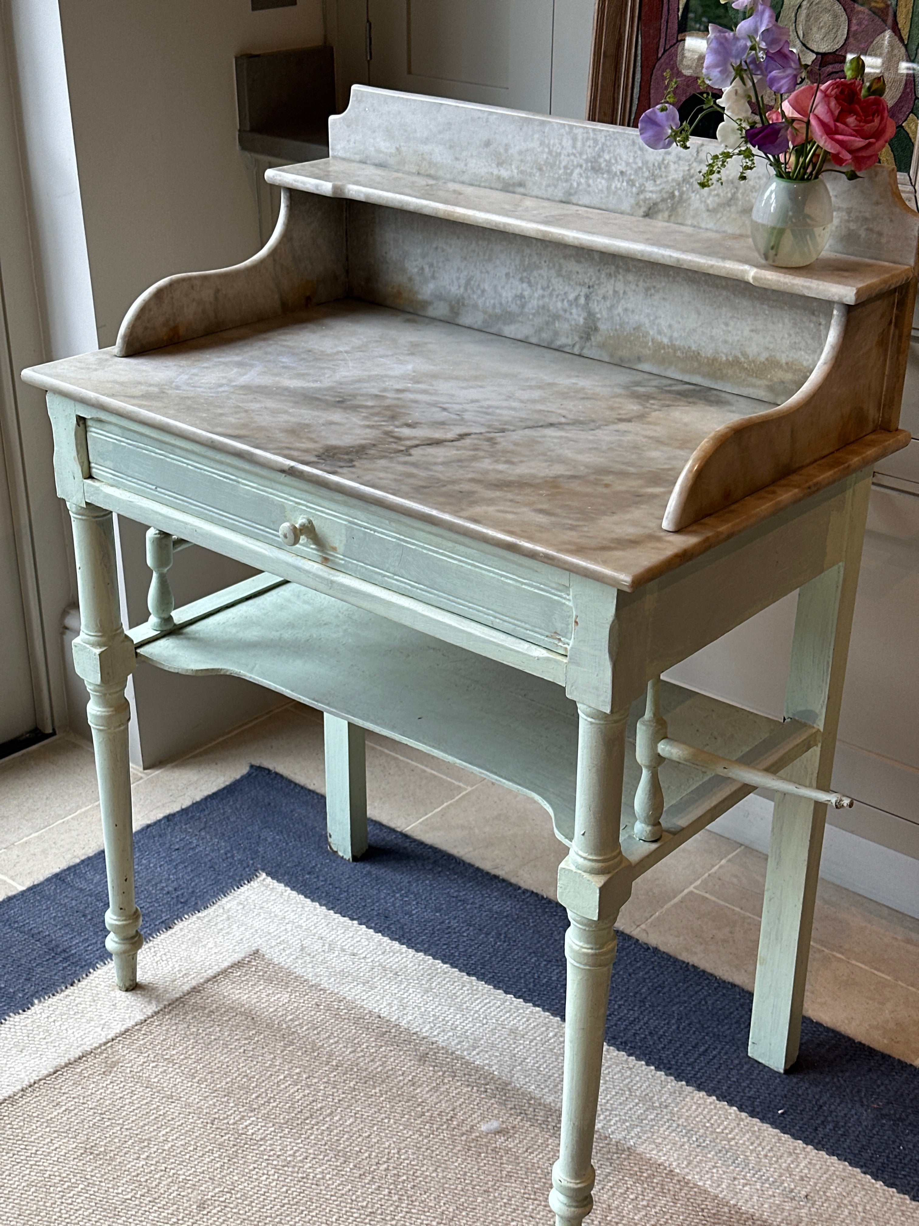 Sweet Painted Antique Washstand