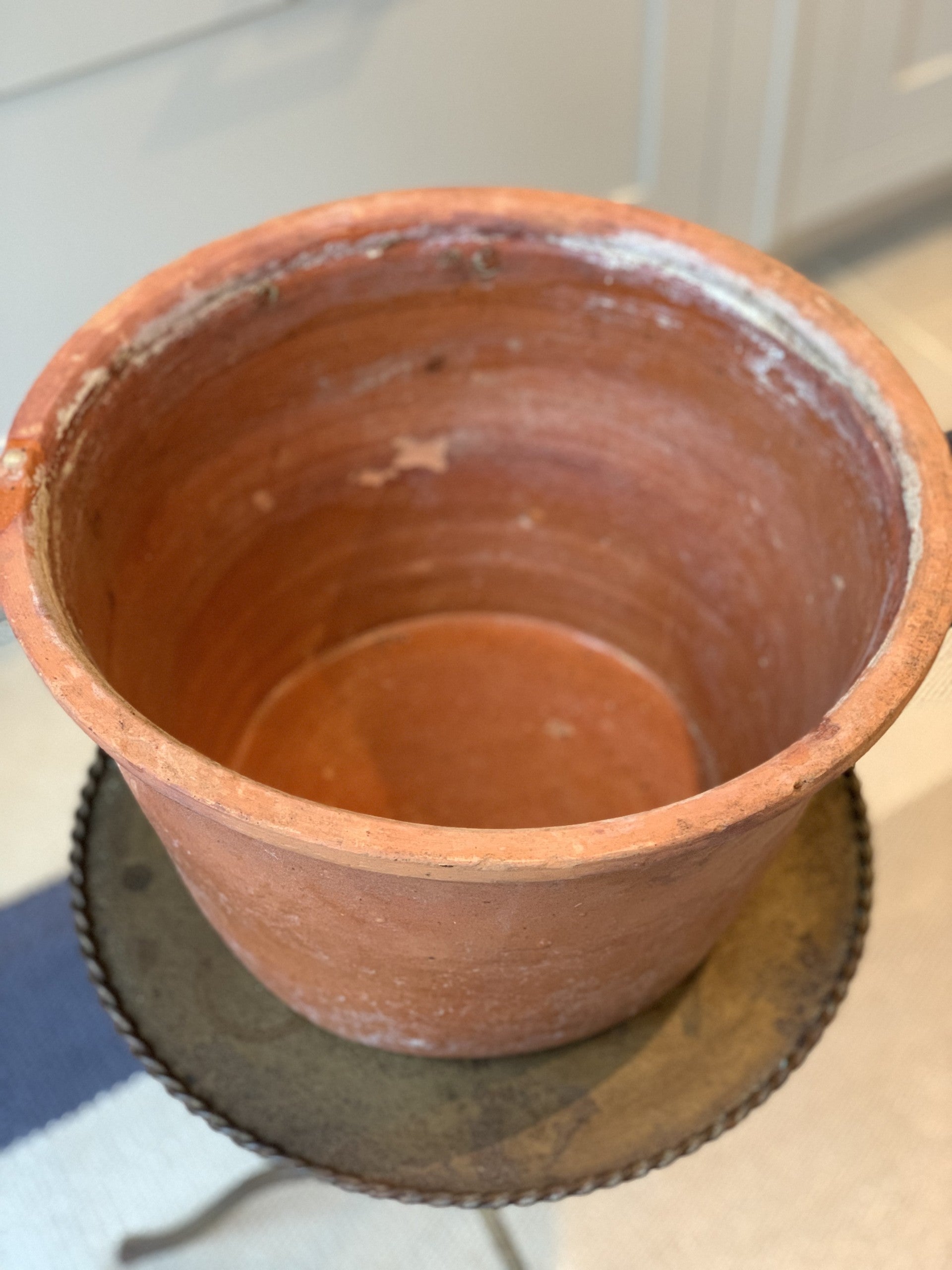 Victorian Terracotta Bread Bin with Lid