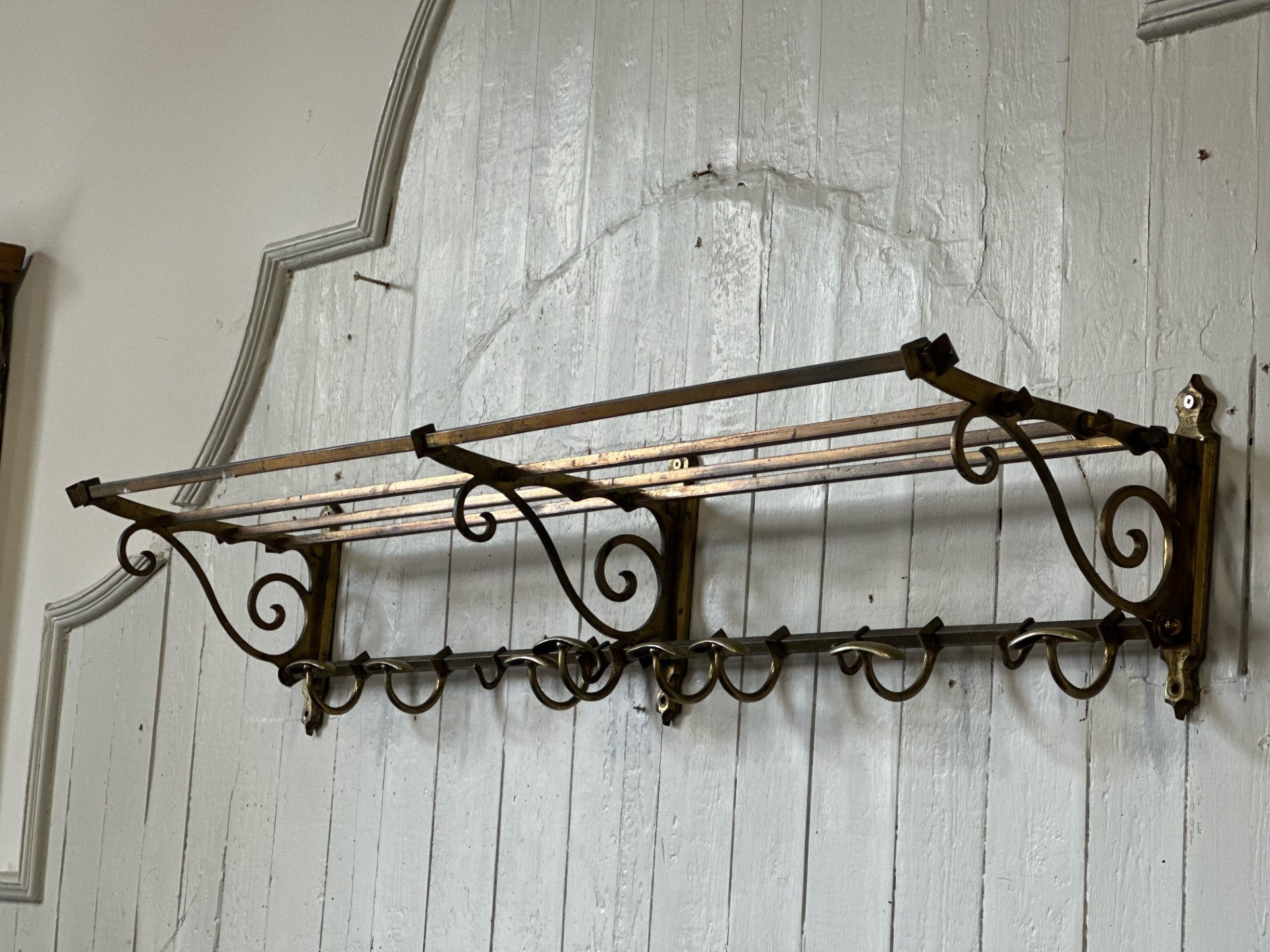 French Brass Luggage Rack