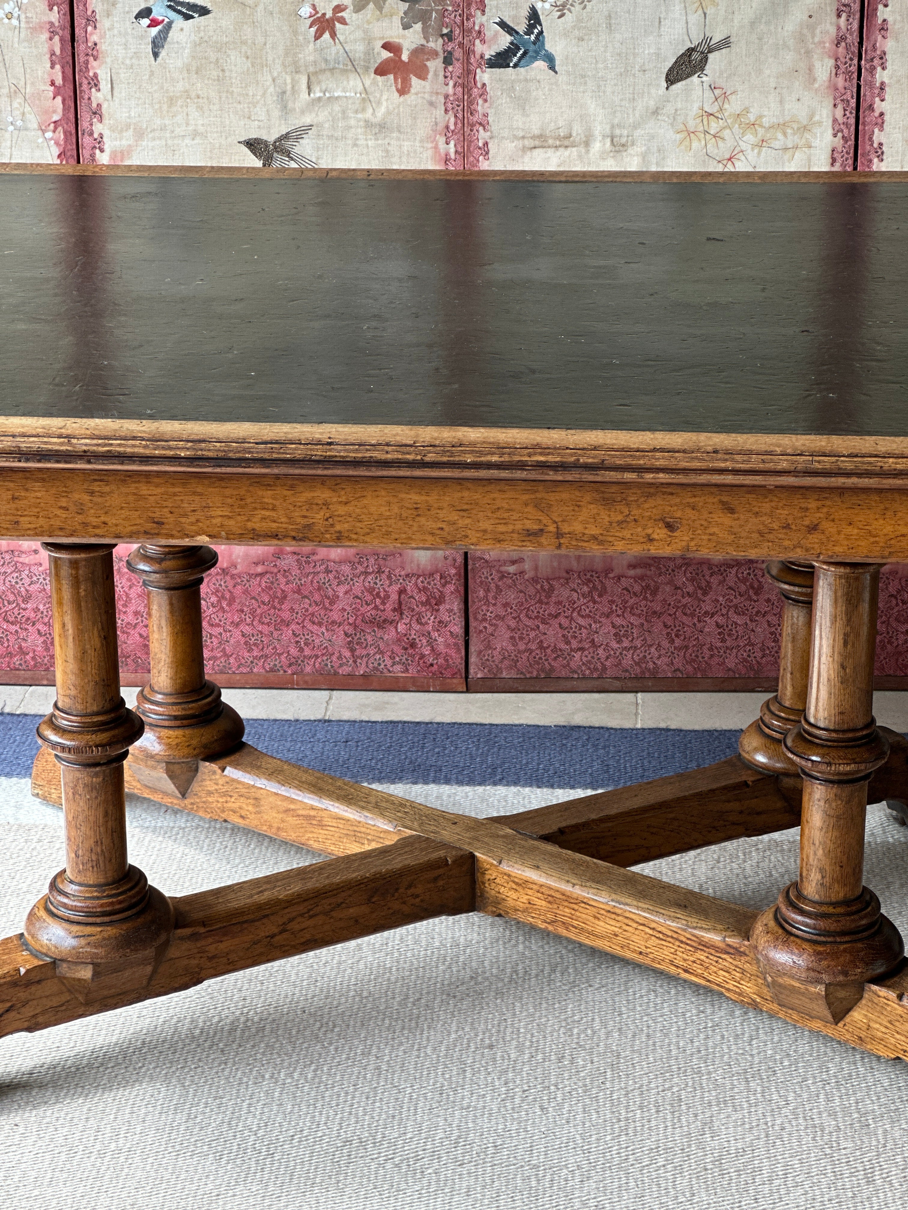 Large Oak Partner Desk by  Gillows
