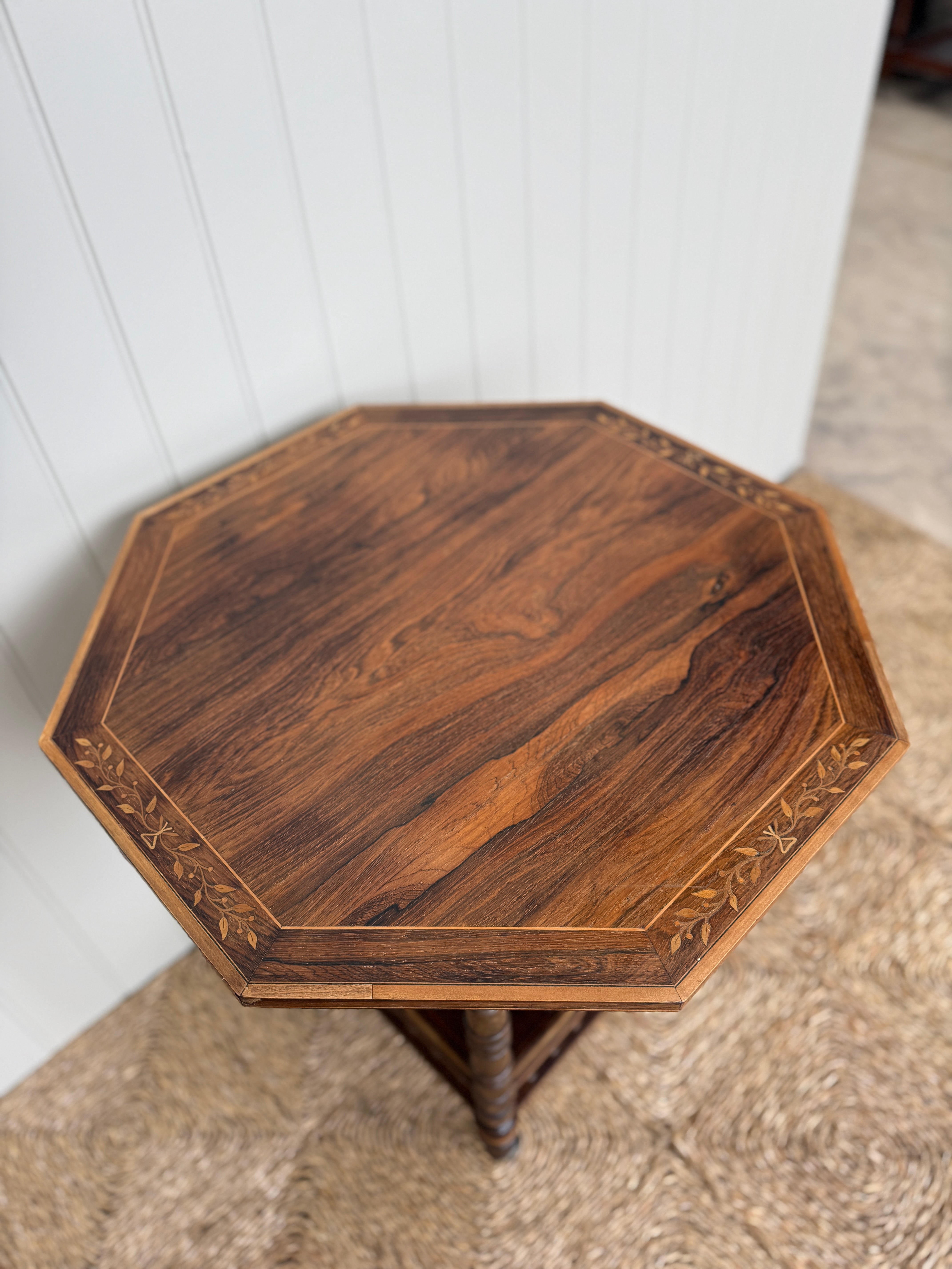 Aesthetic Movement Table with Marquetry Detail