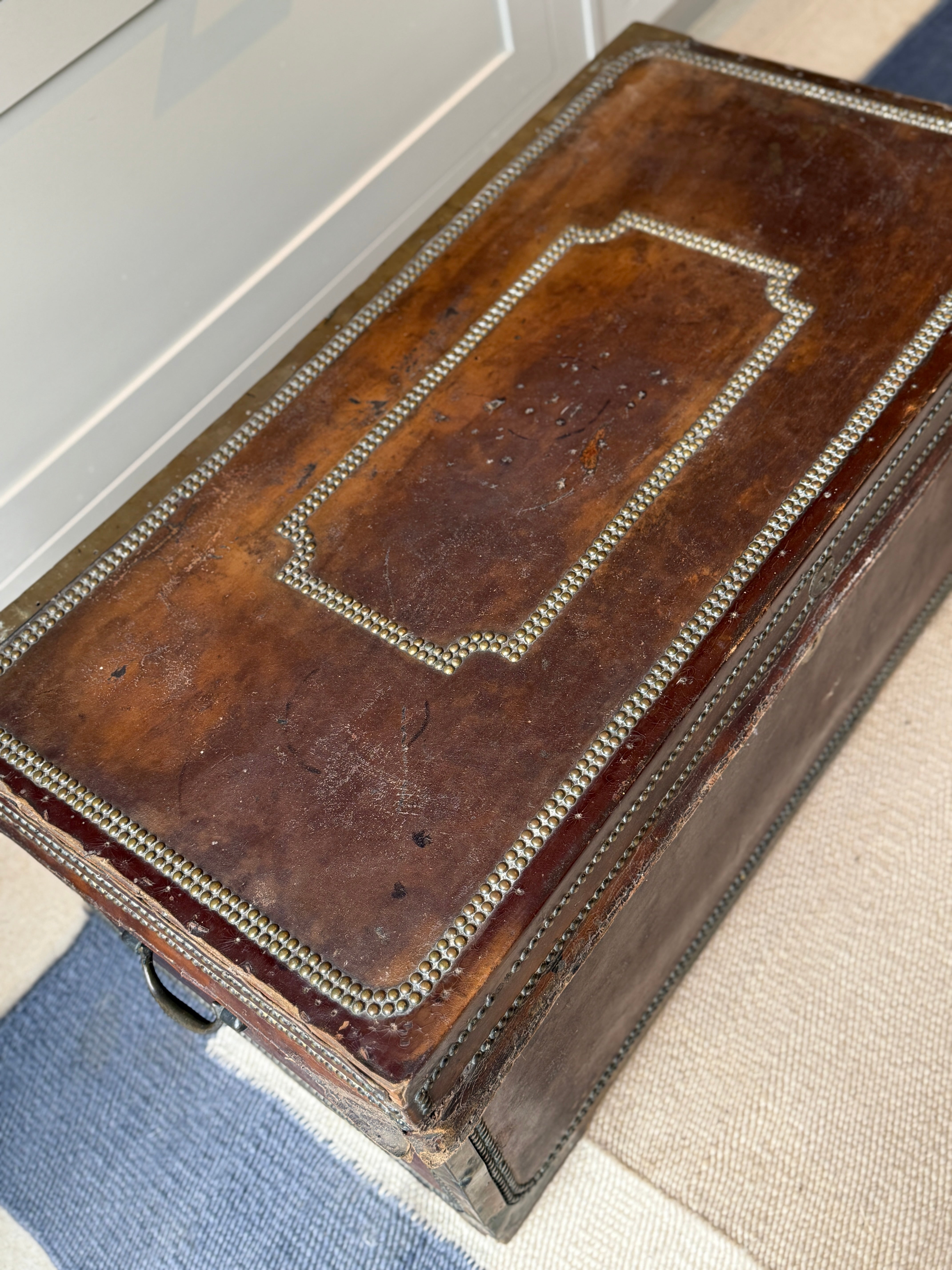 Camphor Wood and Leather Campaign Chest