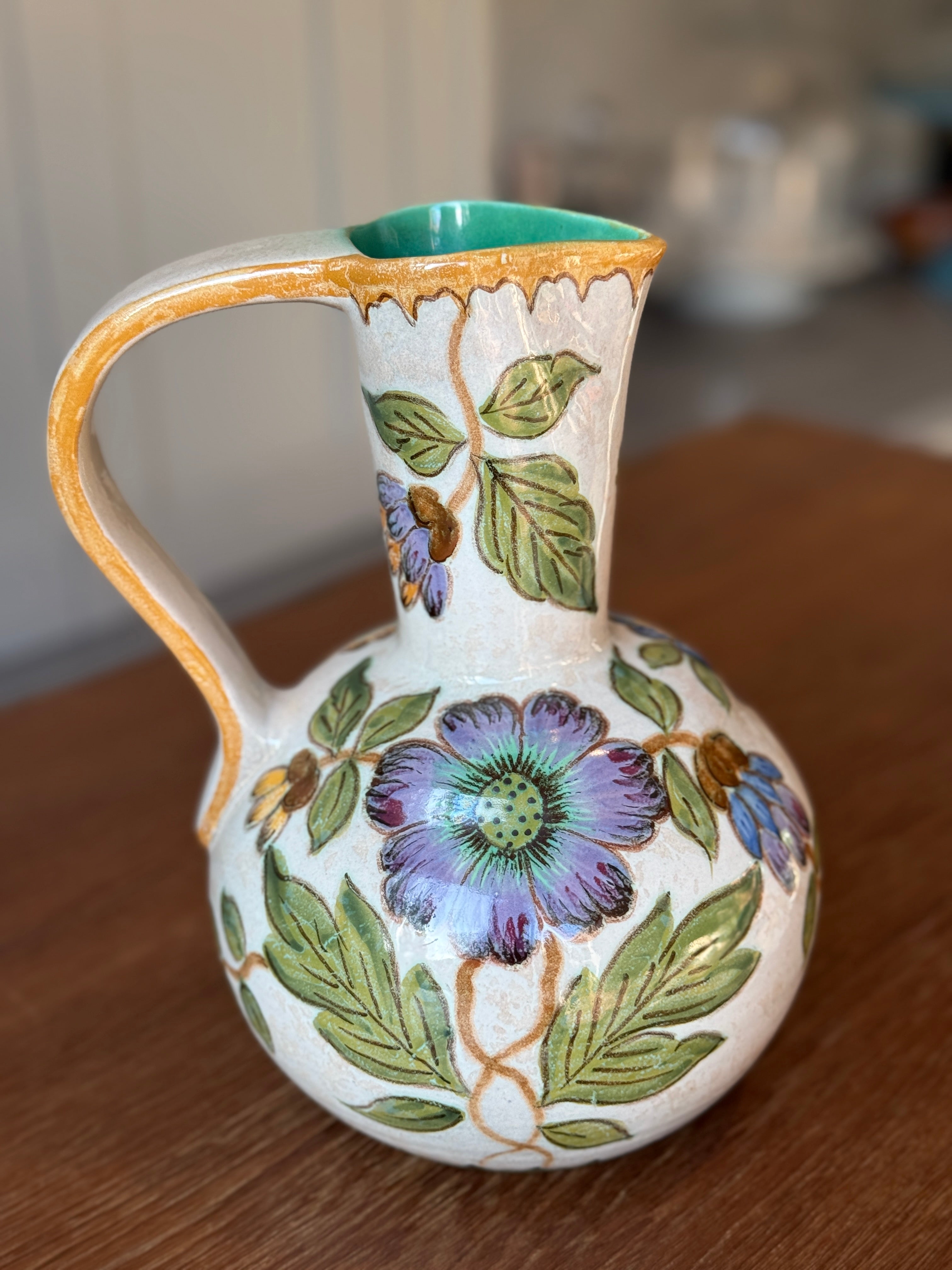 Dutch Polychrome Gourd Jug